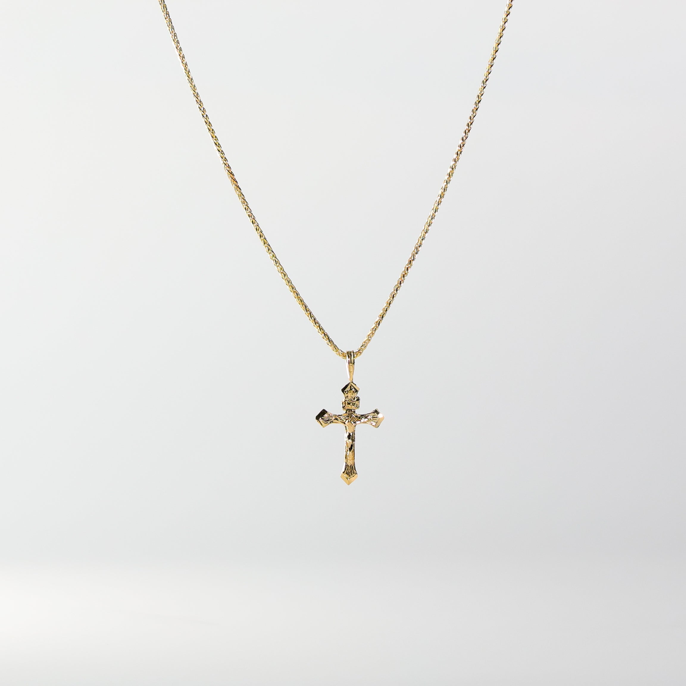 Gold Crucifix Cross Religious Pendant Model-1008 - Charlie & Co. Jewelry