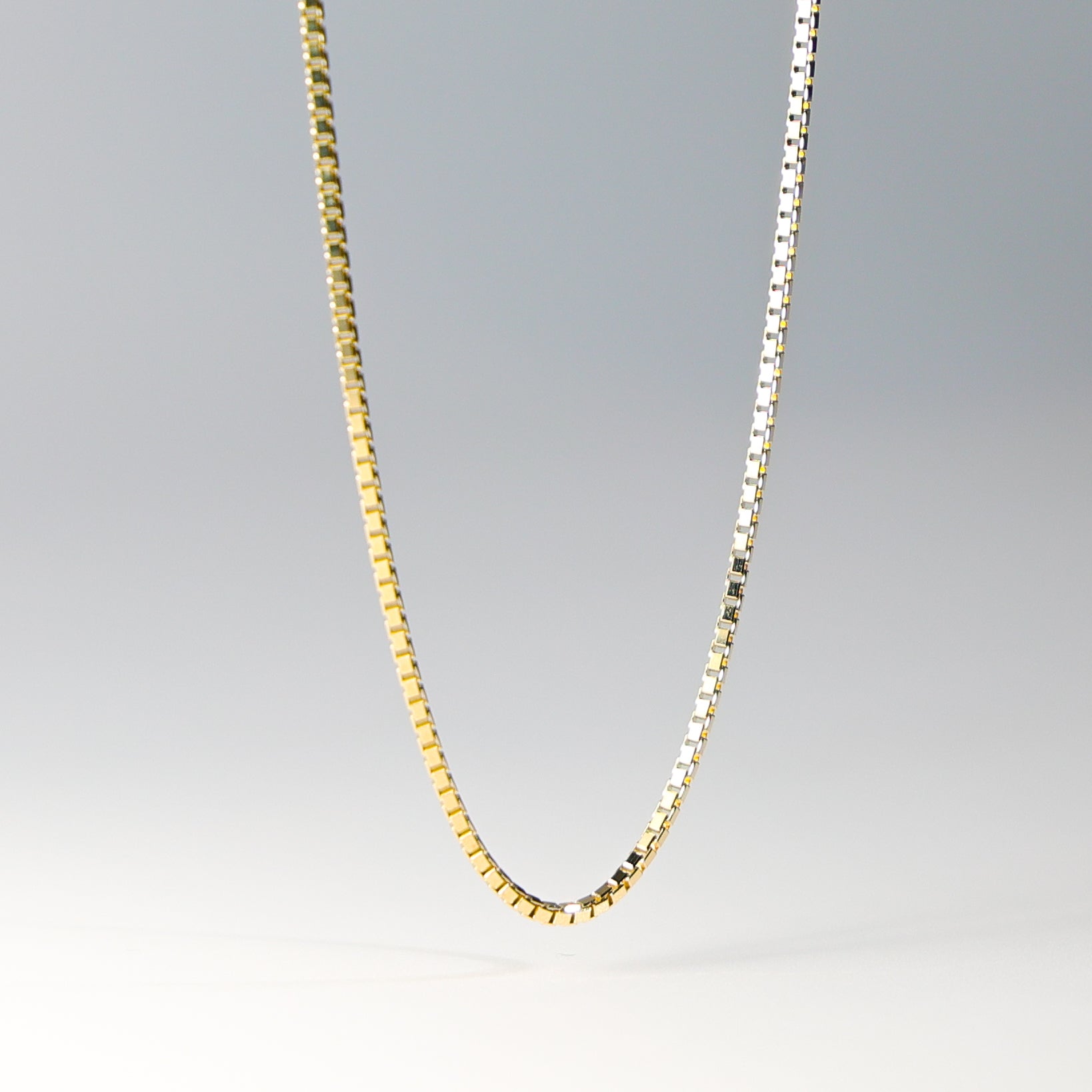 1.2mm Solid 14K Gold Box Chain Model-0473 - Charlie & Co. Jewelry