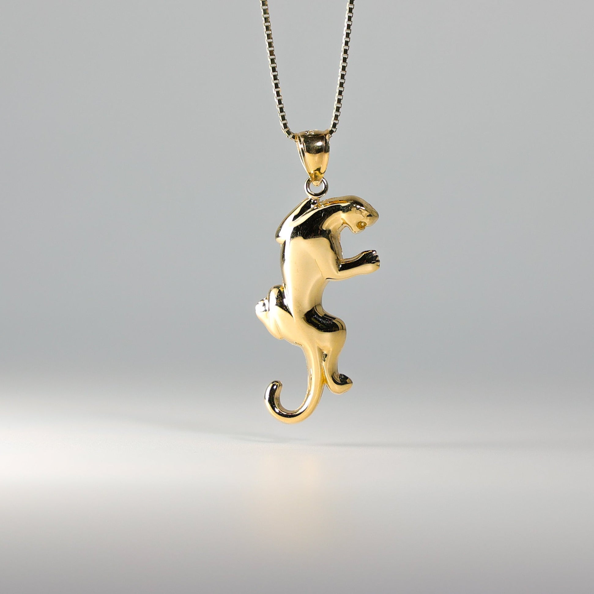 Gold Puma Pendant Model-1618 - Charlie & Co. Jewelry