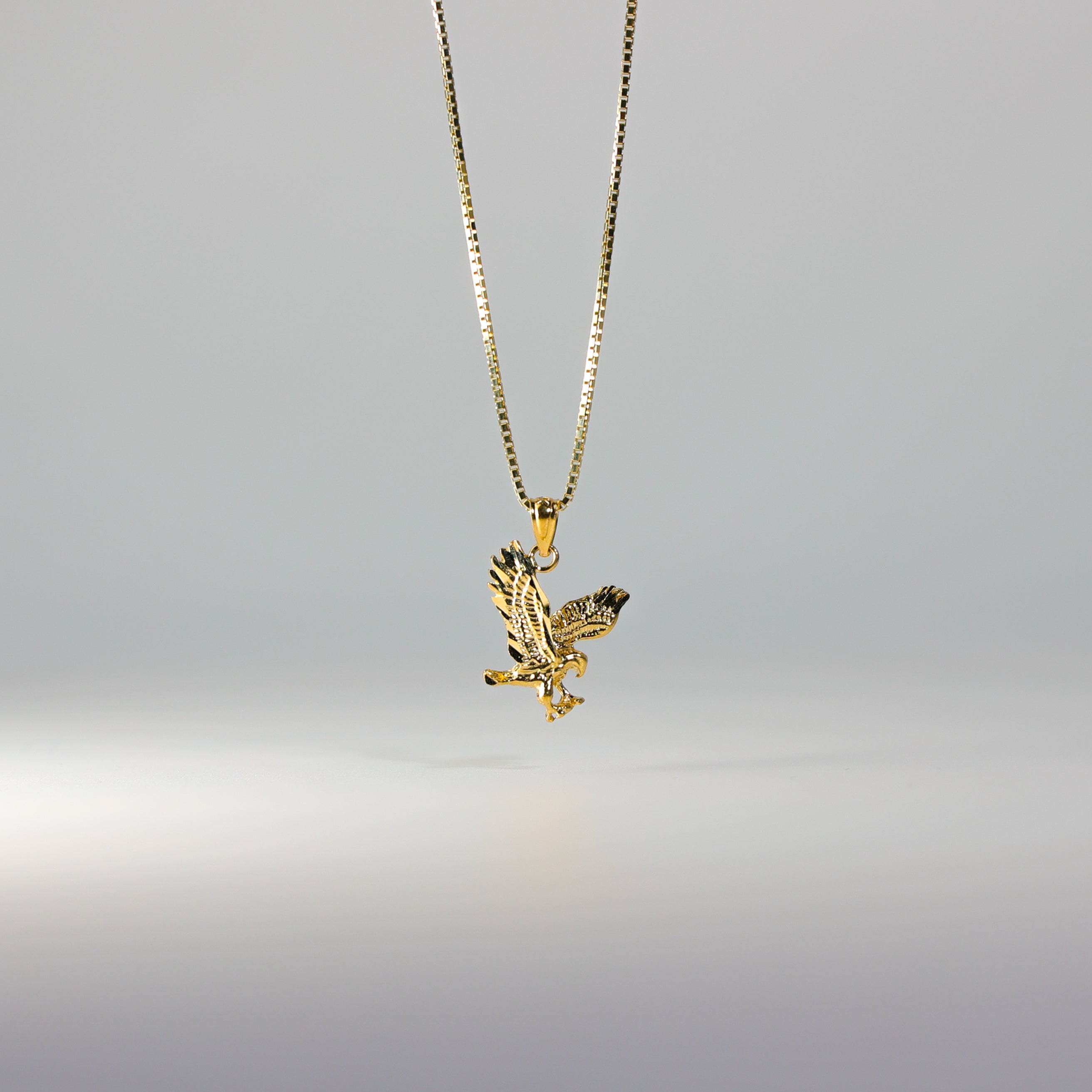 Gold Eagle Pendant Model-1595 - Charlie & Co. Jewelry