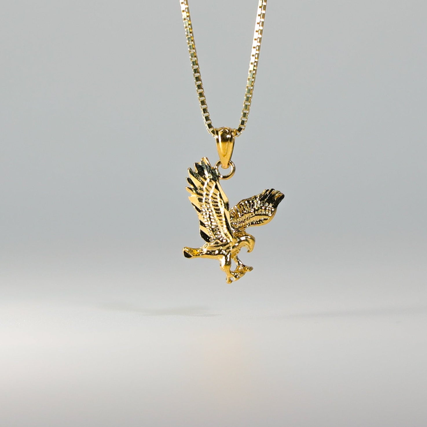 Gold Eagle Pendant Model-1595 - Charlie & Co. Jewelry
