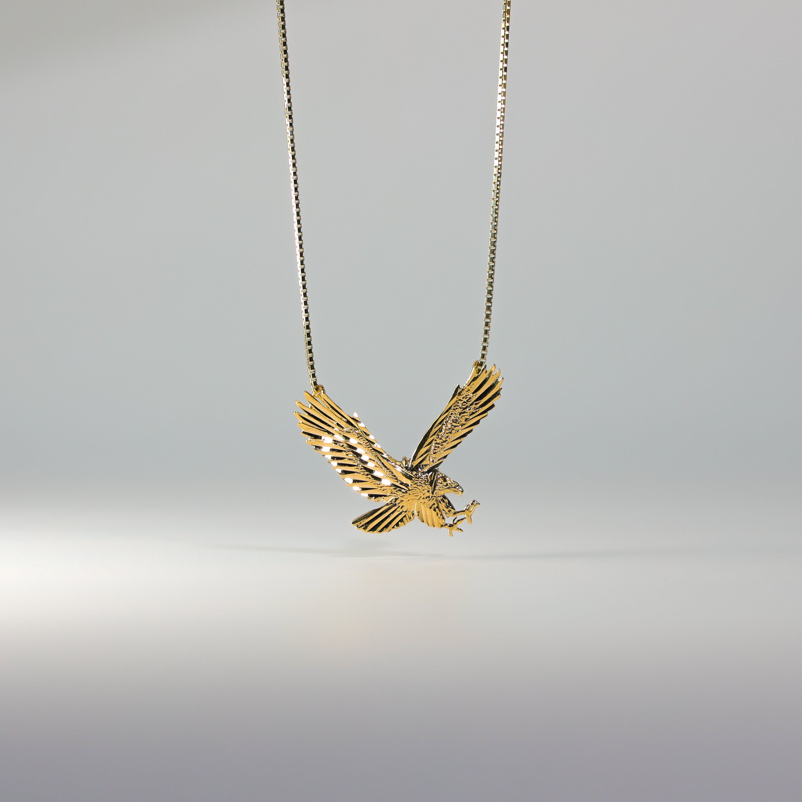 Gold Eagle Pendant Model-1594 - Charlie & Co. Jewelry