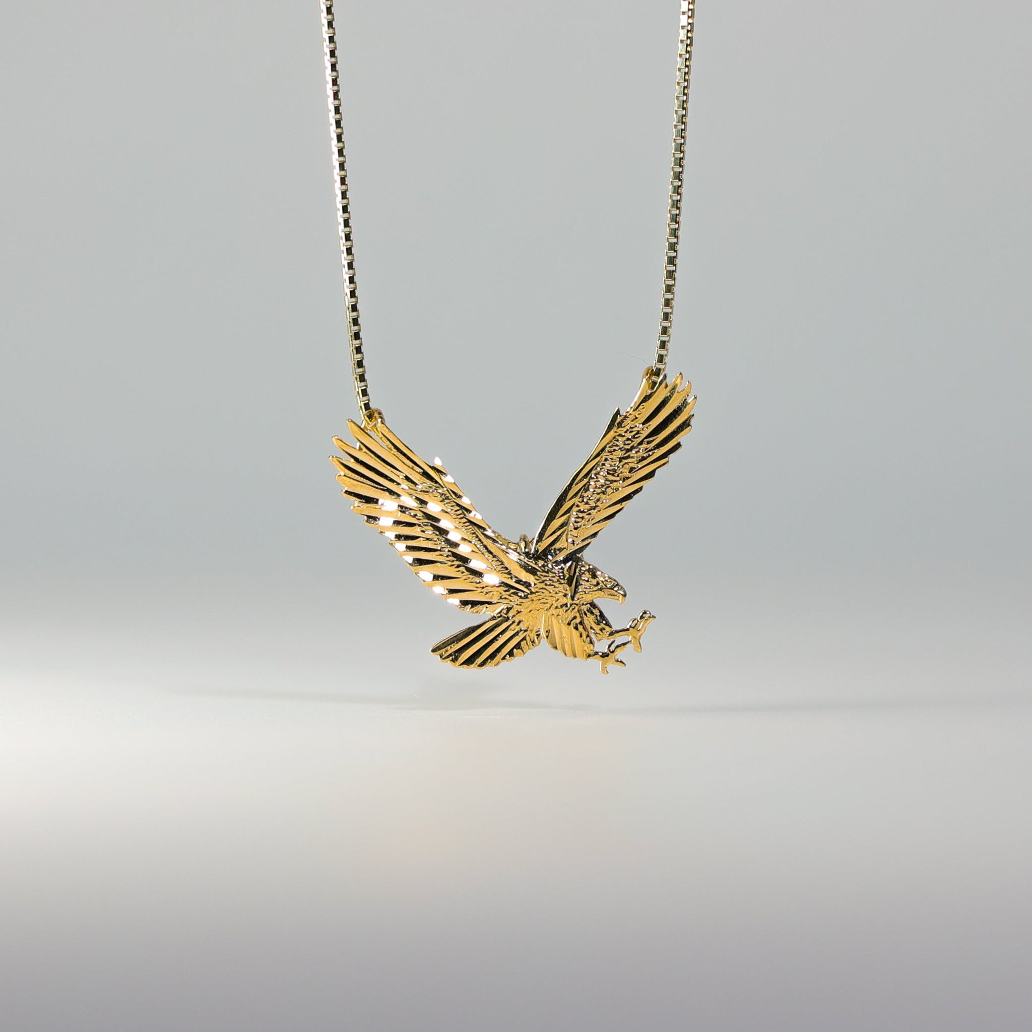 Gold Eagle Pendant Model-1594 - Charlie & Co. Jewelry