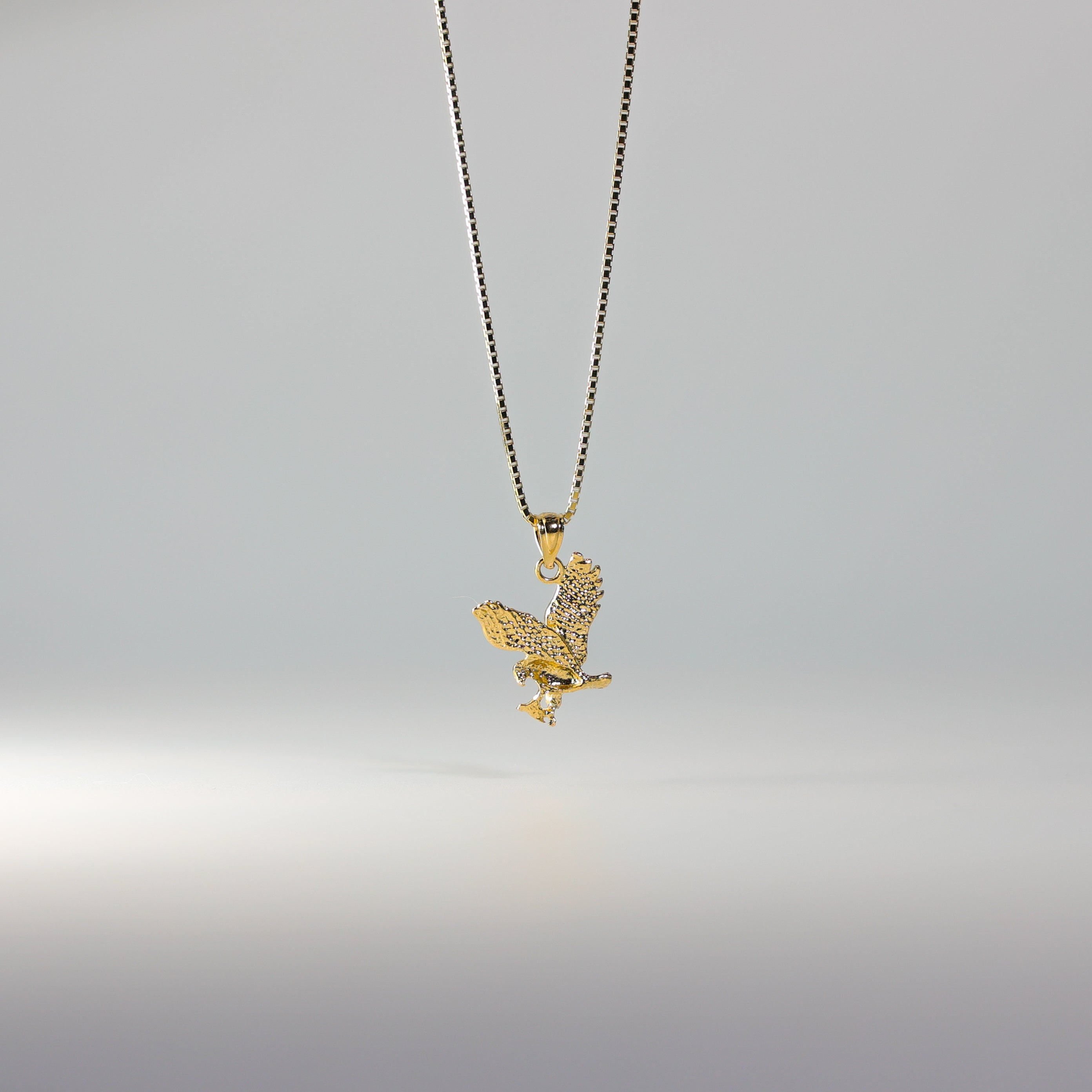 Gold Eagle Pendant Model-1595 - Charlie & Co. Jewelry