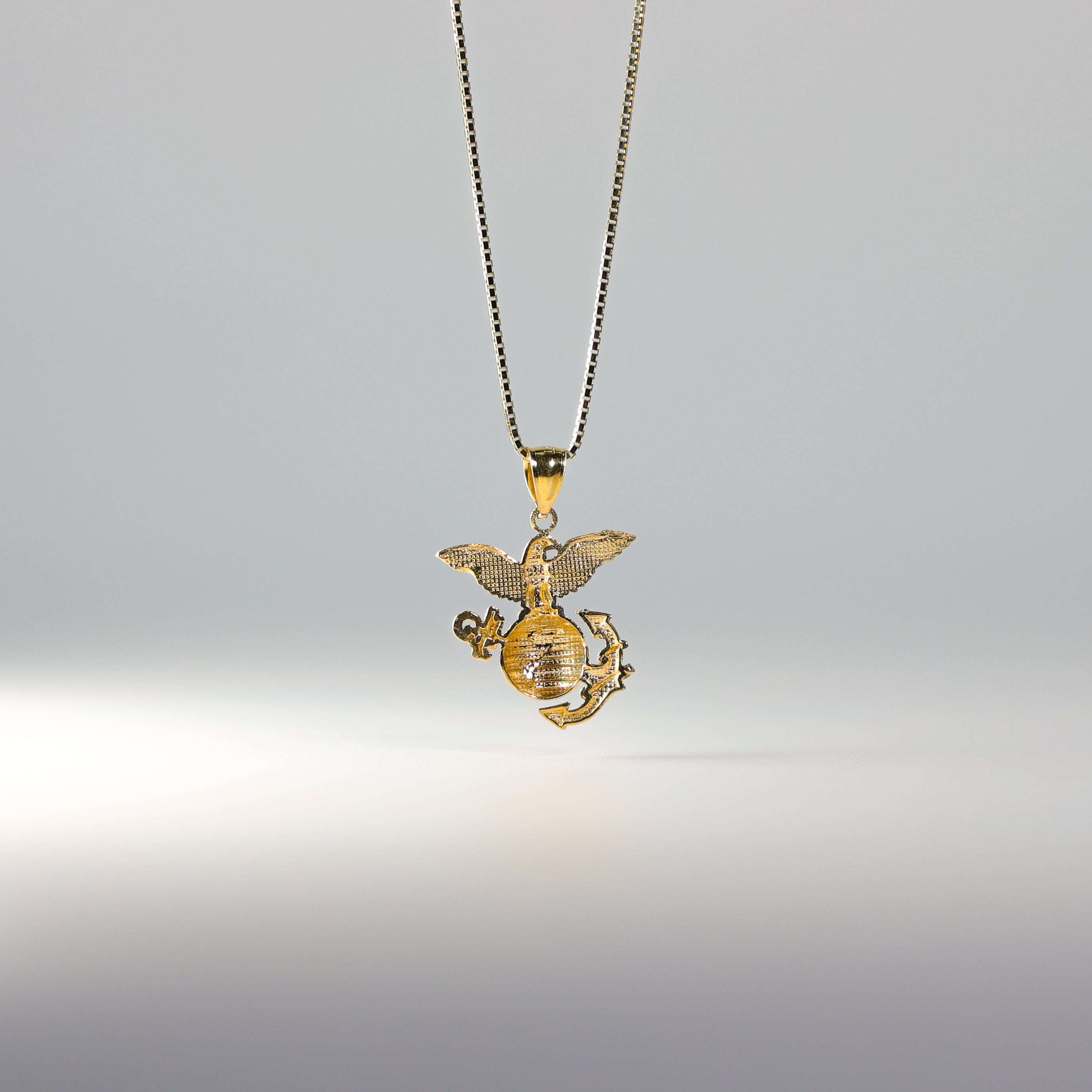 Gold USA Eagle Pendant Model-1966 - Charlie & Co. Jewelry