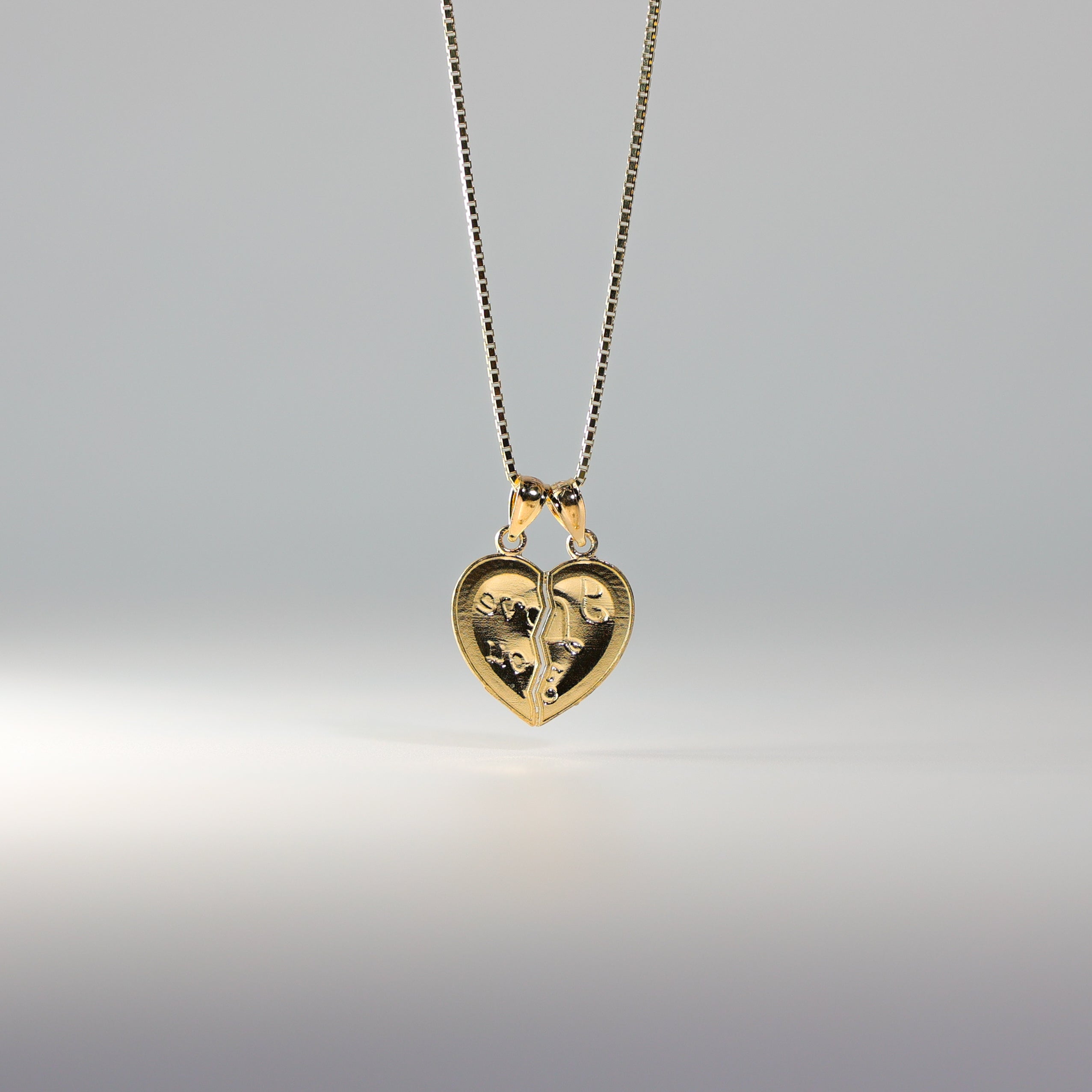 Gold I Love You Two Piece Pendant - Charlie & Co. Jewelry