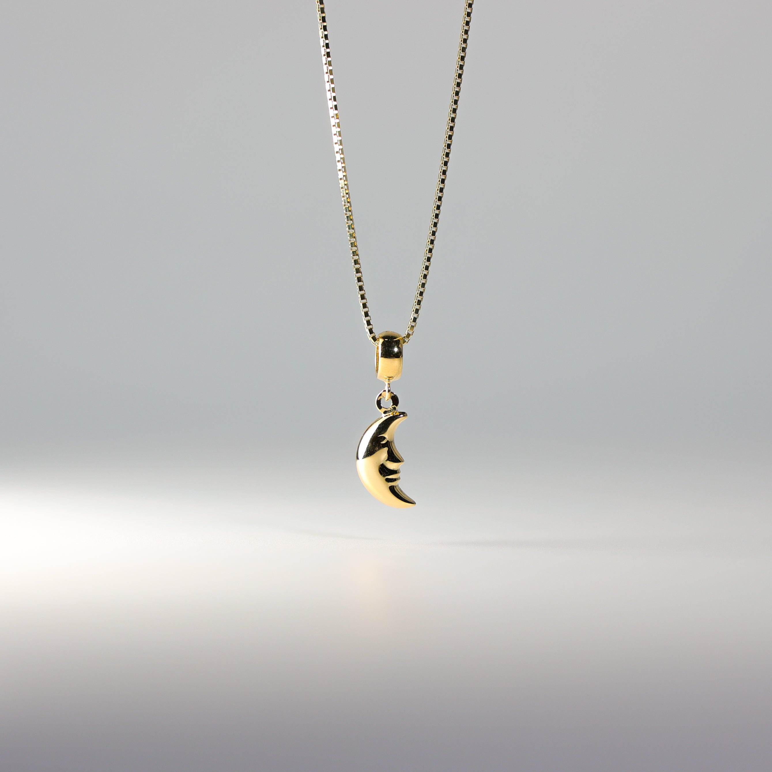 Gold Moon Pendant Model-2458 - Charlie & Co. Jewelry