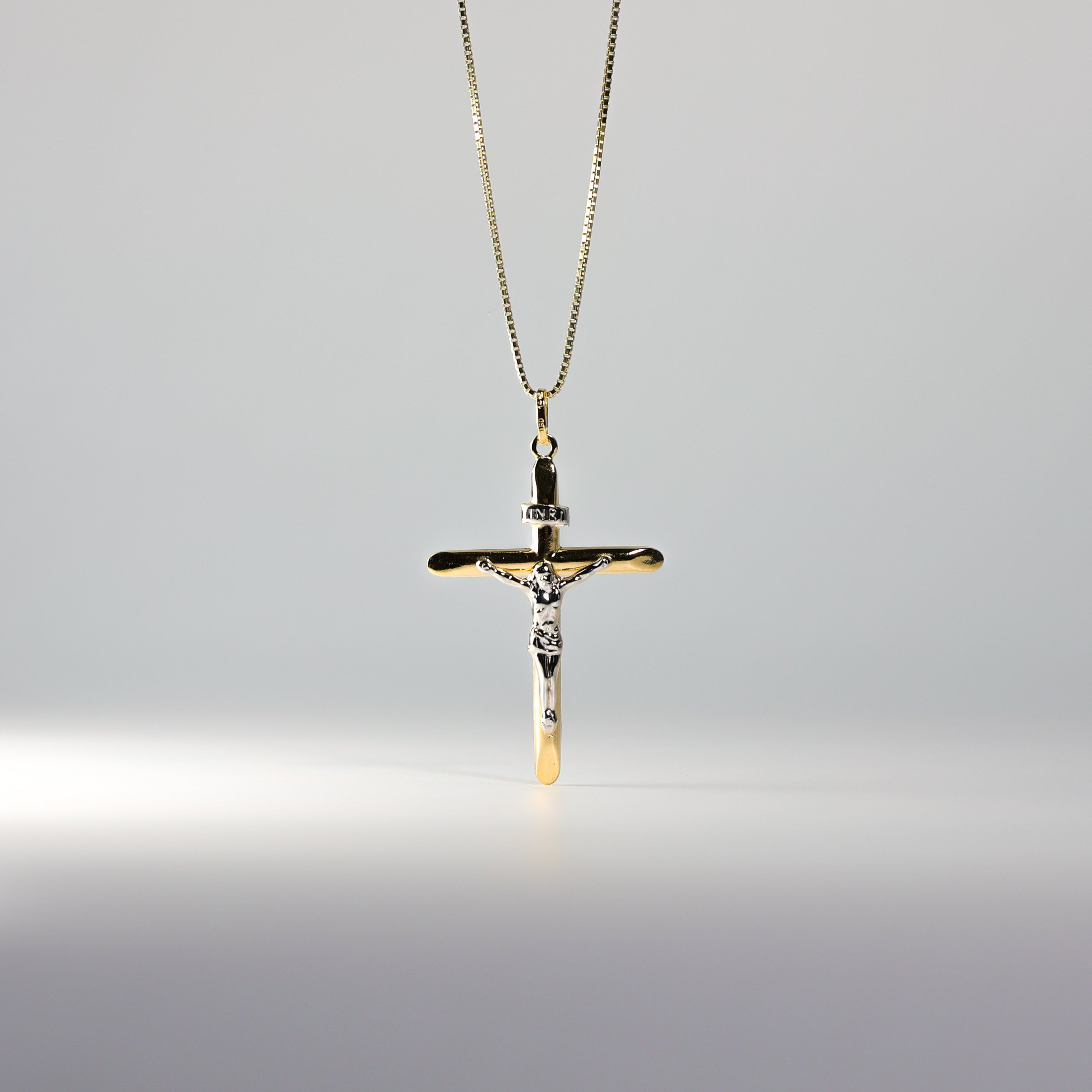 Gold Large Crucifix Cross Pendant Model-0010 - Charlie & Co. Jewelry