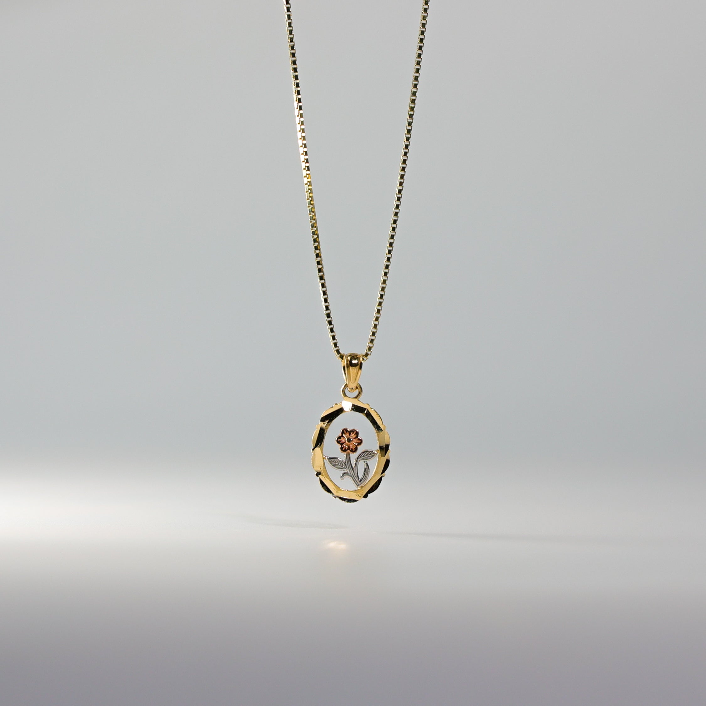Gold Flower Rose Pendant Model-400 - Charlie & Co. Jewelry