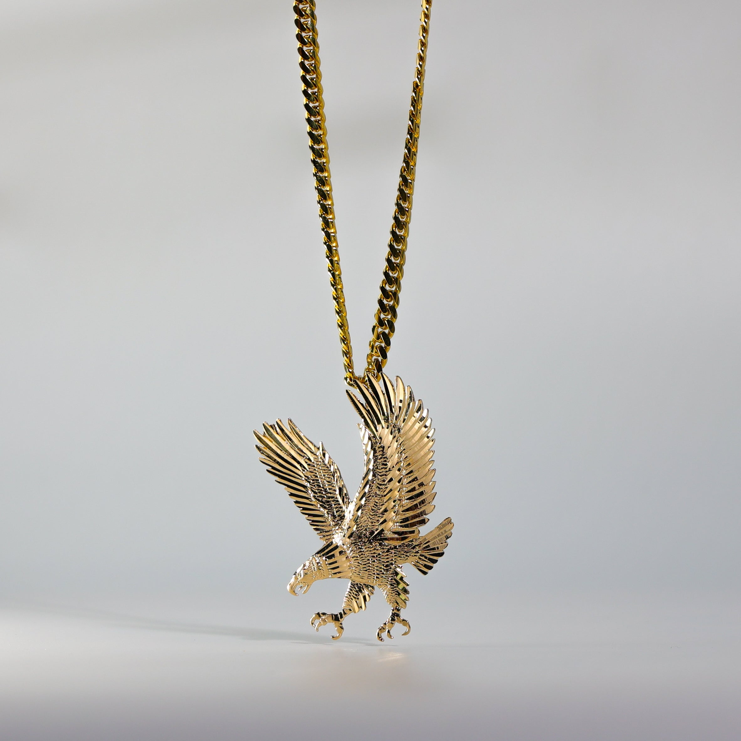 Gold Eagle Pendant Model-1591 - Charlie & Co. Jewelry