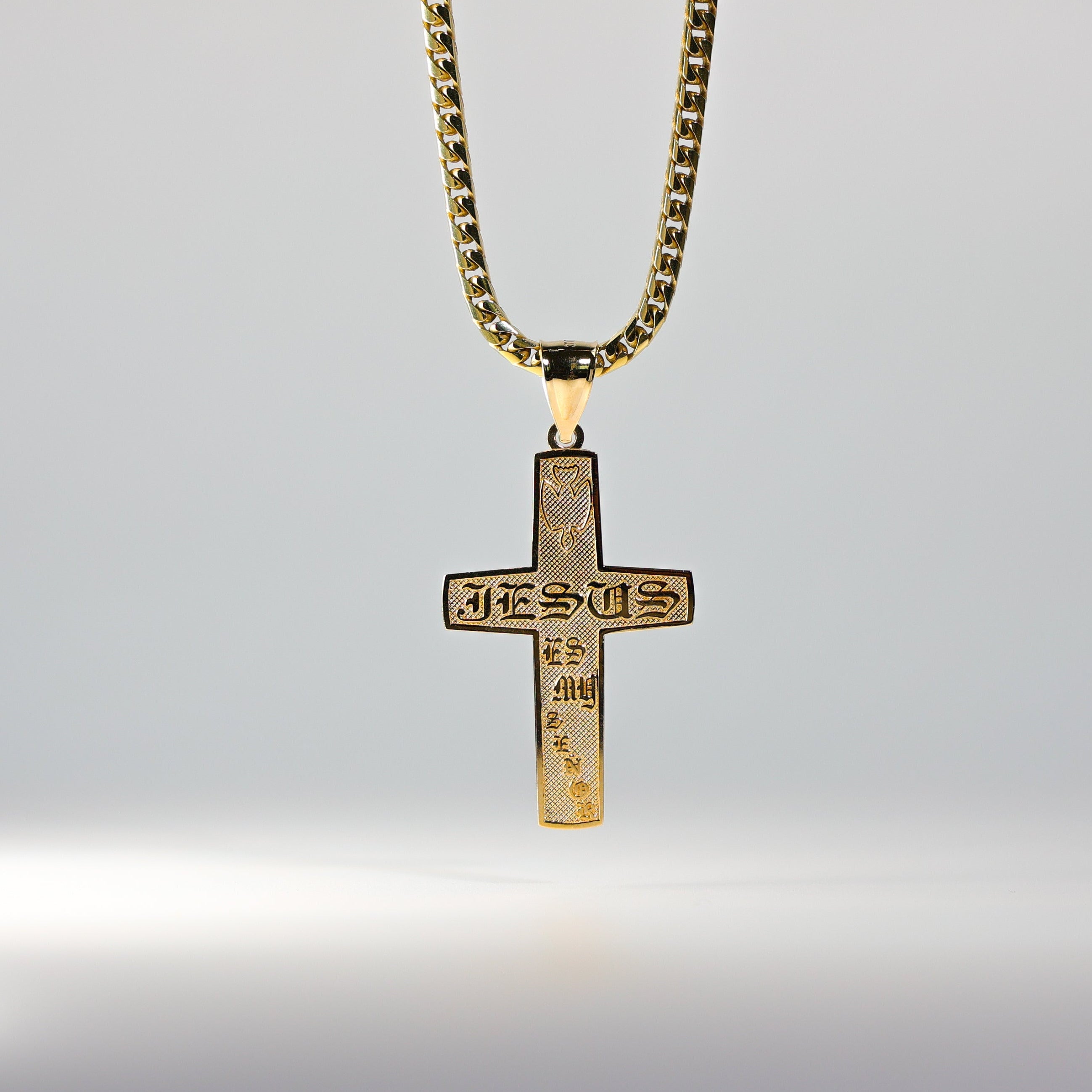 Gold Cross Pendant Model-1030 - Charlie & Co. Jewelry