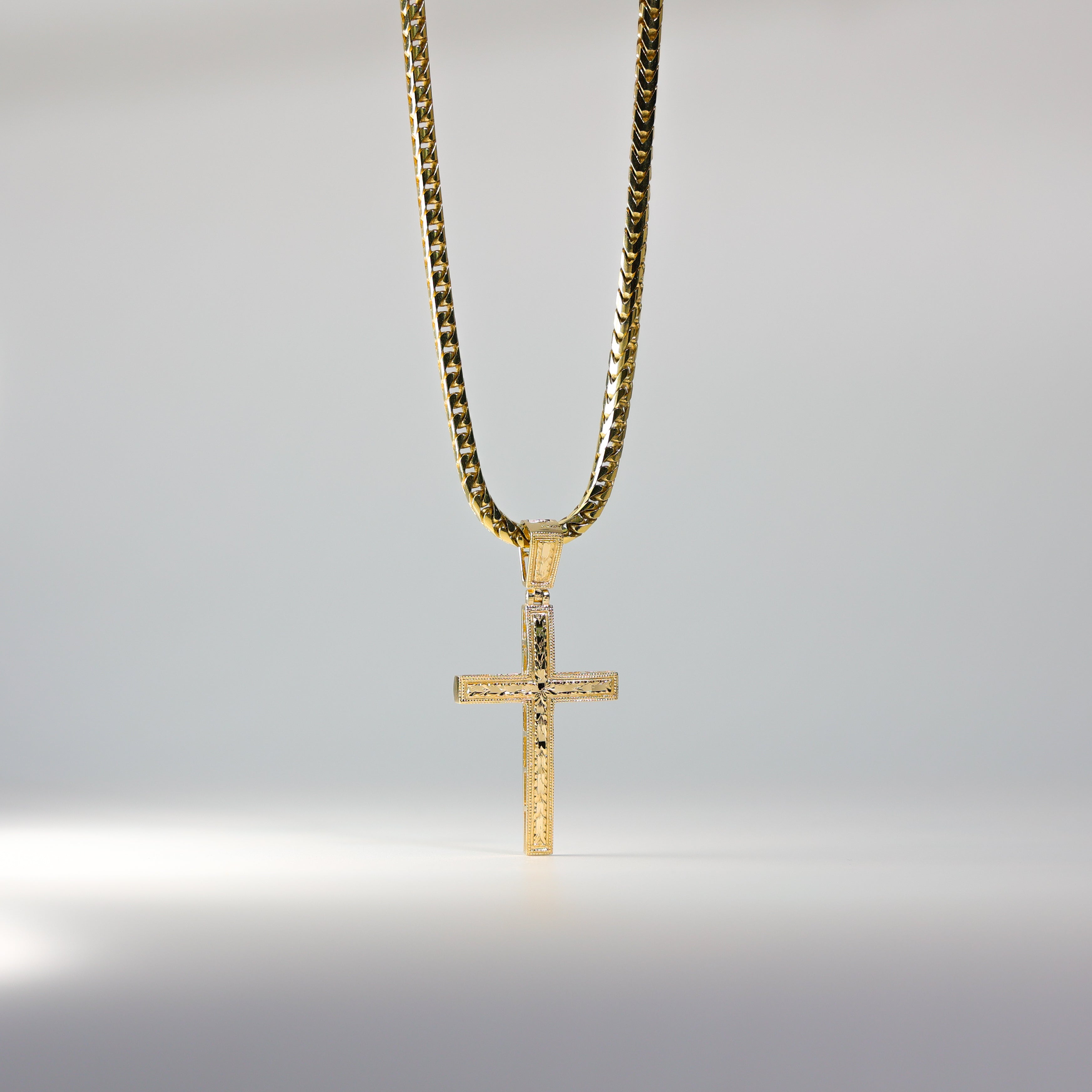 Gold Cross Pendant Model-2205 - Charlie & Co. Jewelry
