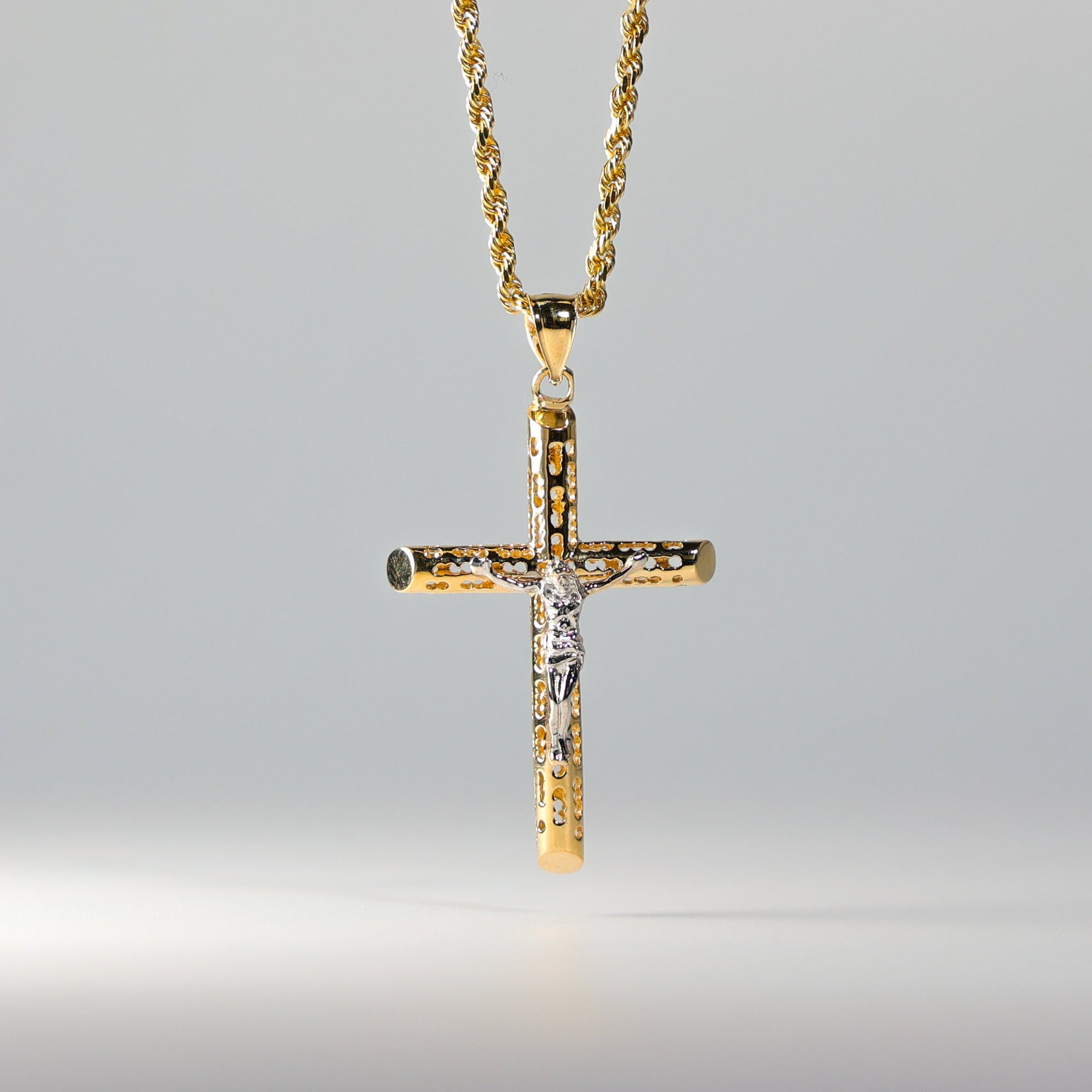 Copy of Gold Jesus Crucifix Cross Pendant Model-1213 - Charlie & Co. Jewelry