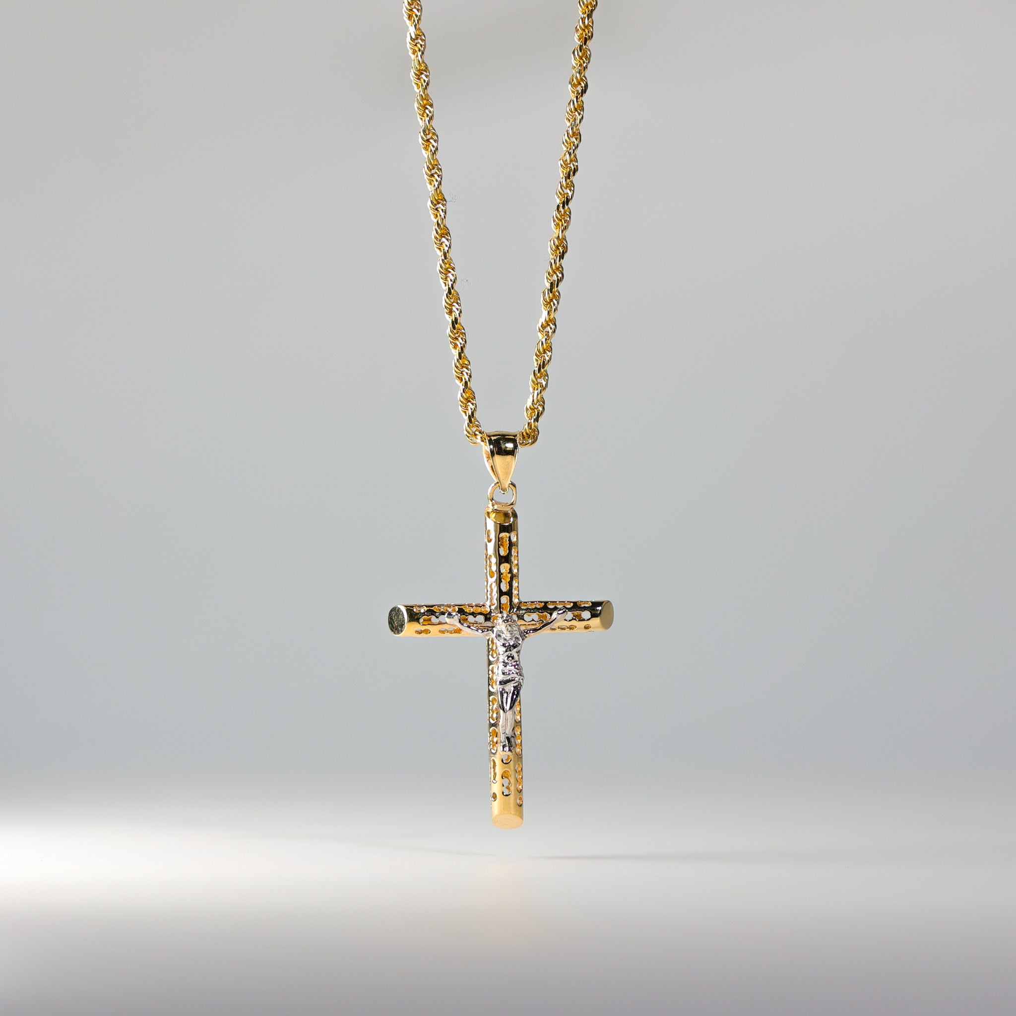 14k Gold Jesus Cross Necklace Gold Cross Necklace Charlie Jewelry