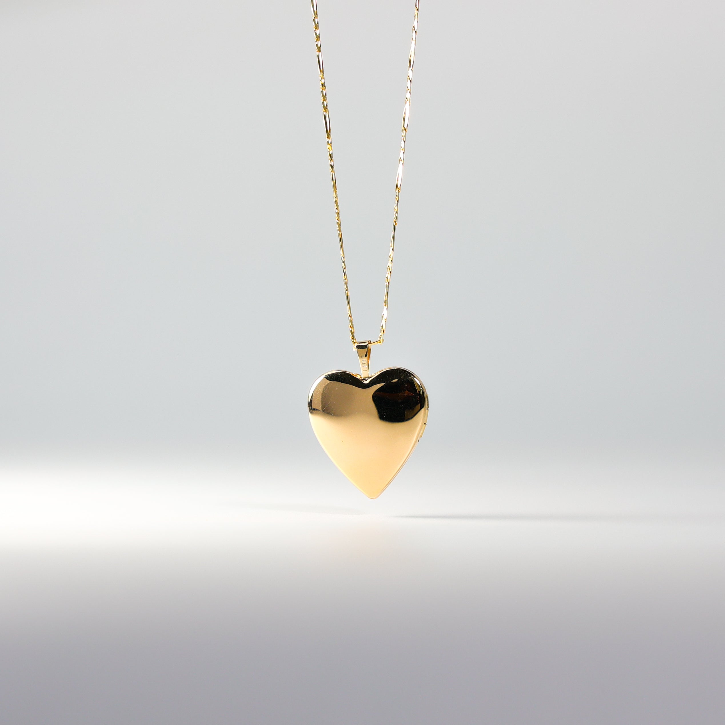 Gold Heart Locket Pendant Model-0610 - Charlie & Co. Jewelry