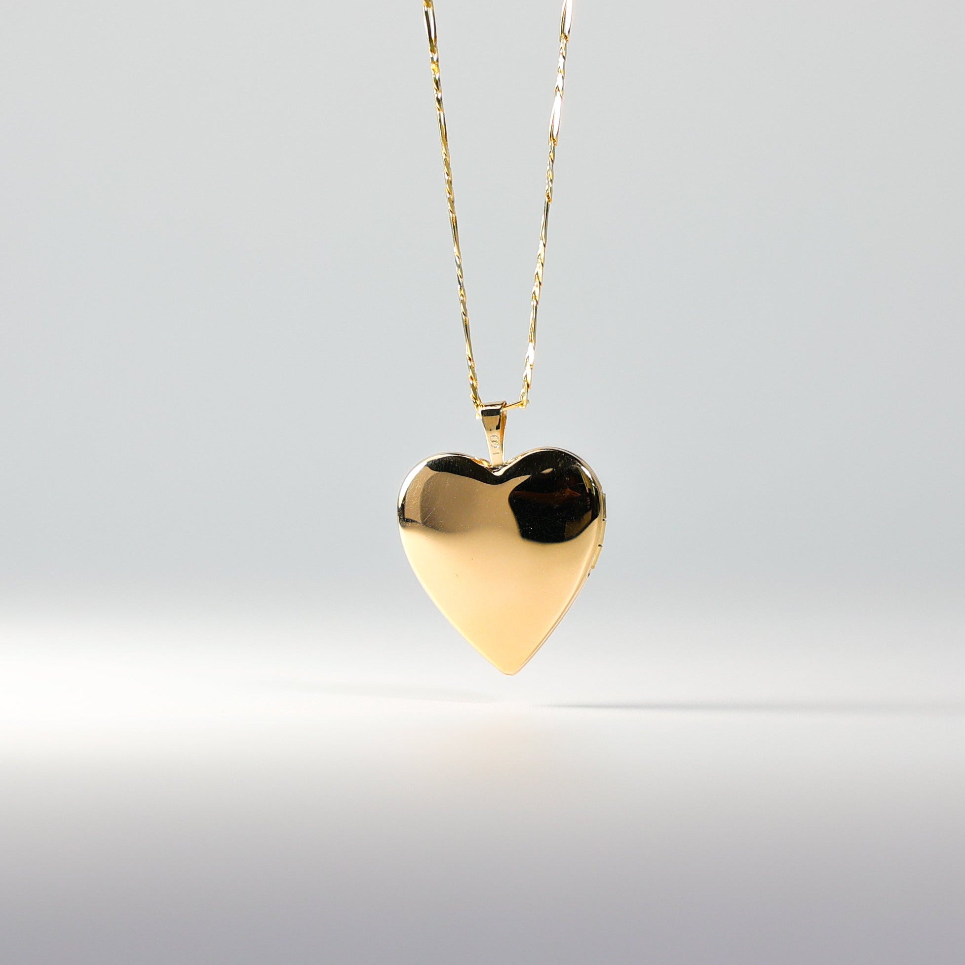 Gold Heart Locket Pendant Model-0610 - Charlie & Co. Jewelry