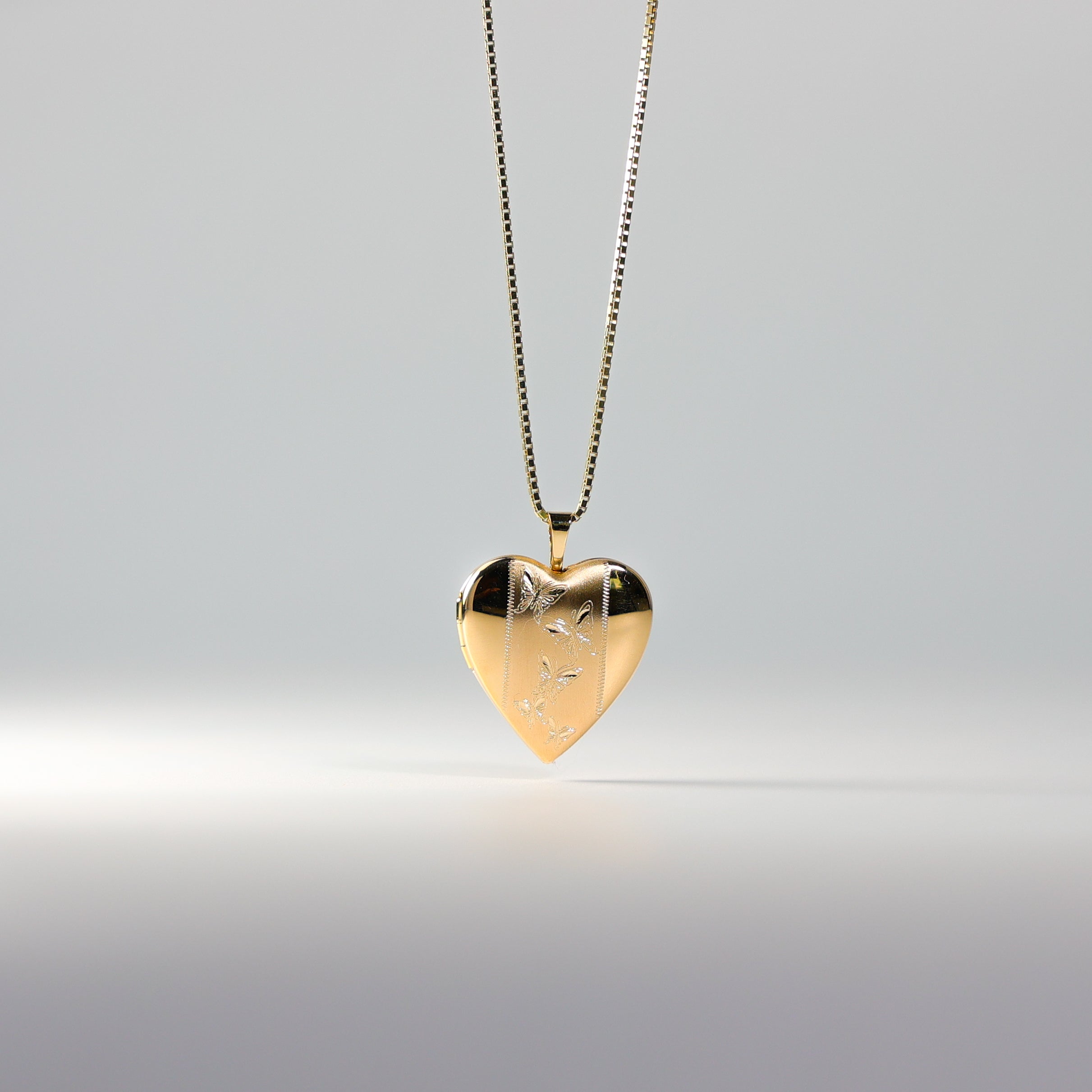 Gold Heart Locket Pendant Model-0617 - Charlie & Co. Jewelry