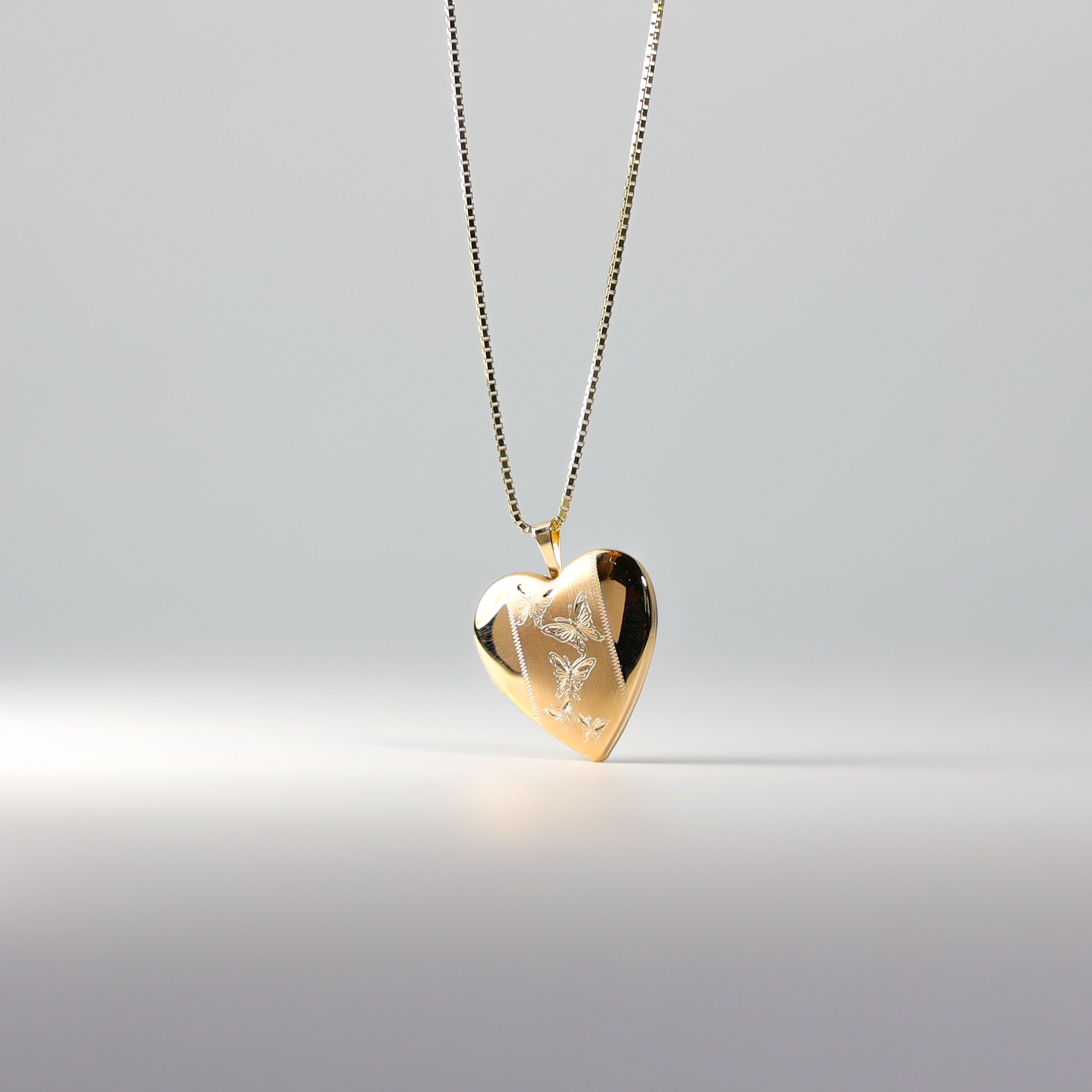 Gold Heart Locket Pendant Model-0617 - Charlie & Co. Jewelry