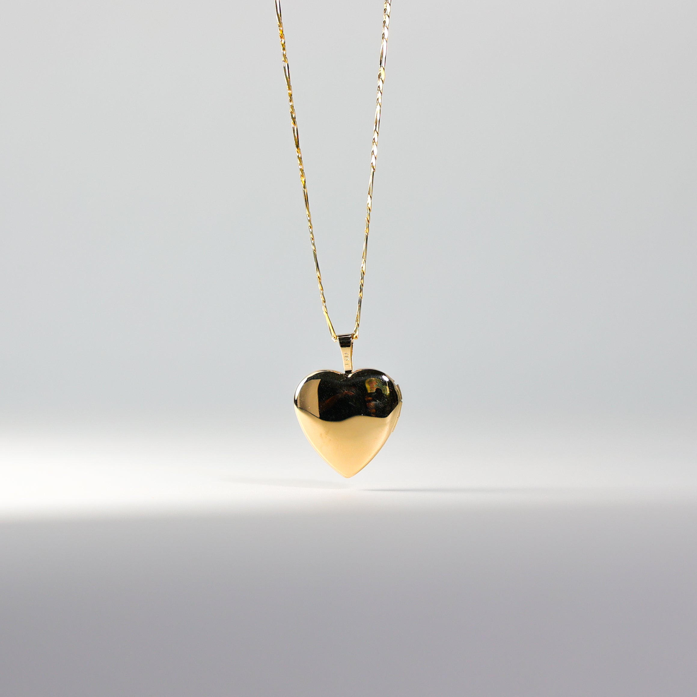Gold Heart Locket Pendant Model-2038 - Charlie & Co. Jewelry