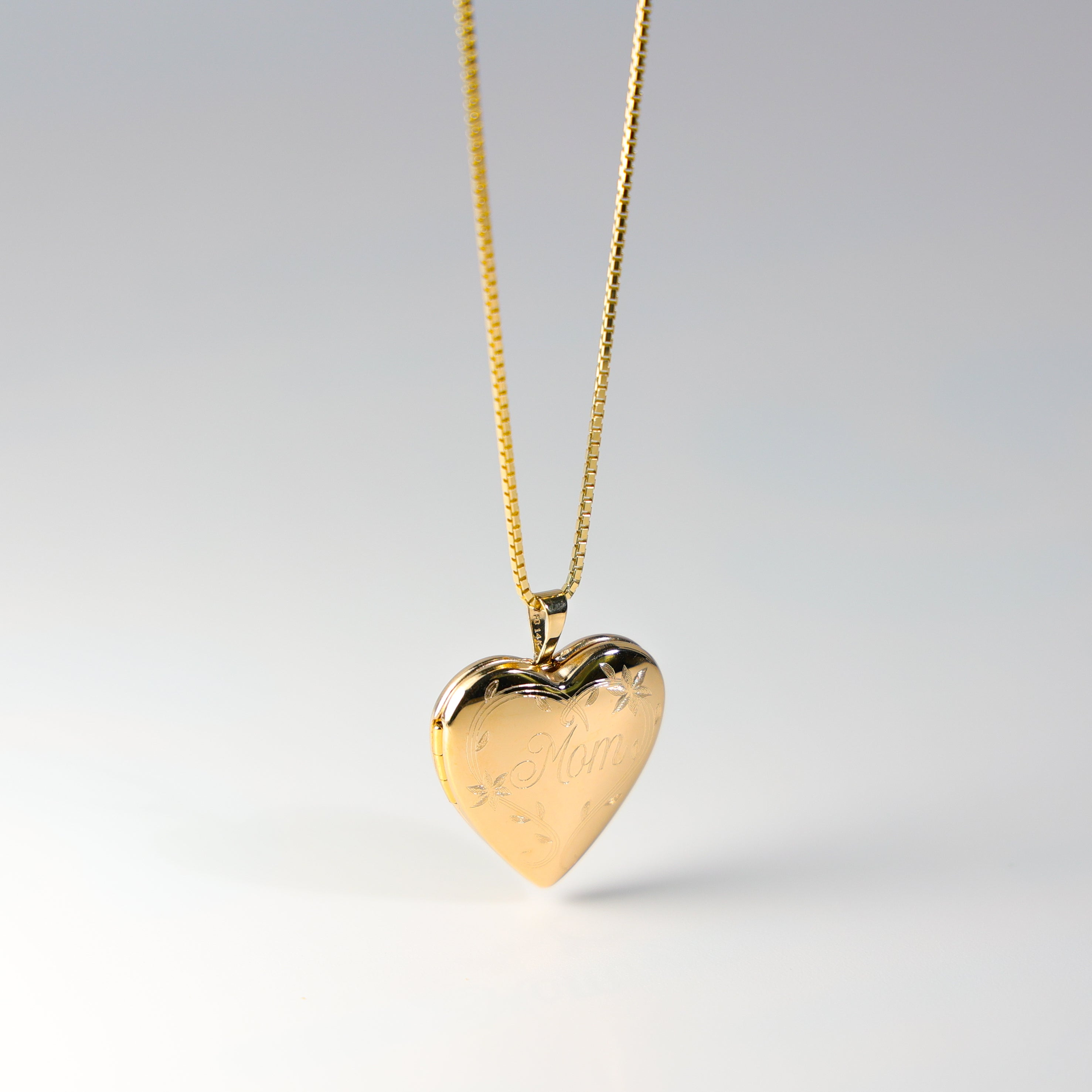 Gold Heart Locket Pendant Model-2027 - Charlie & Co. Jewelry
