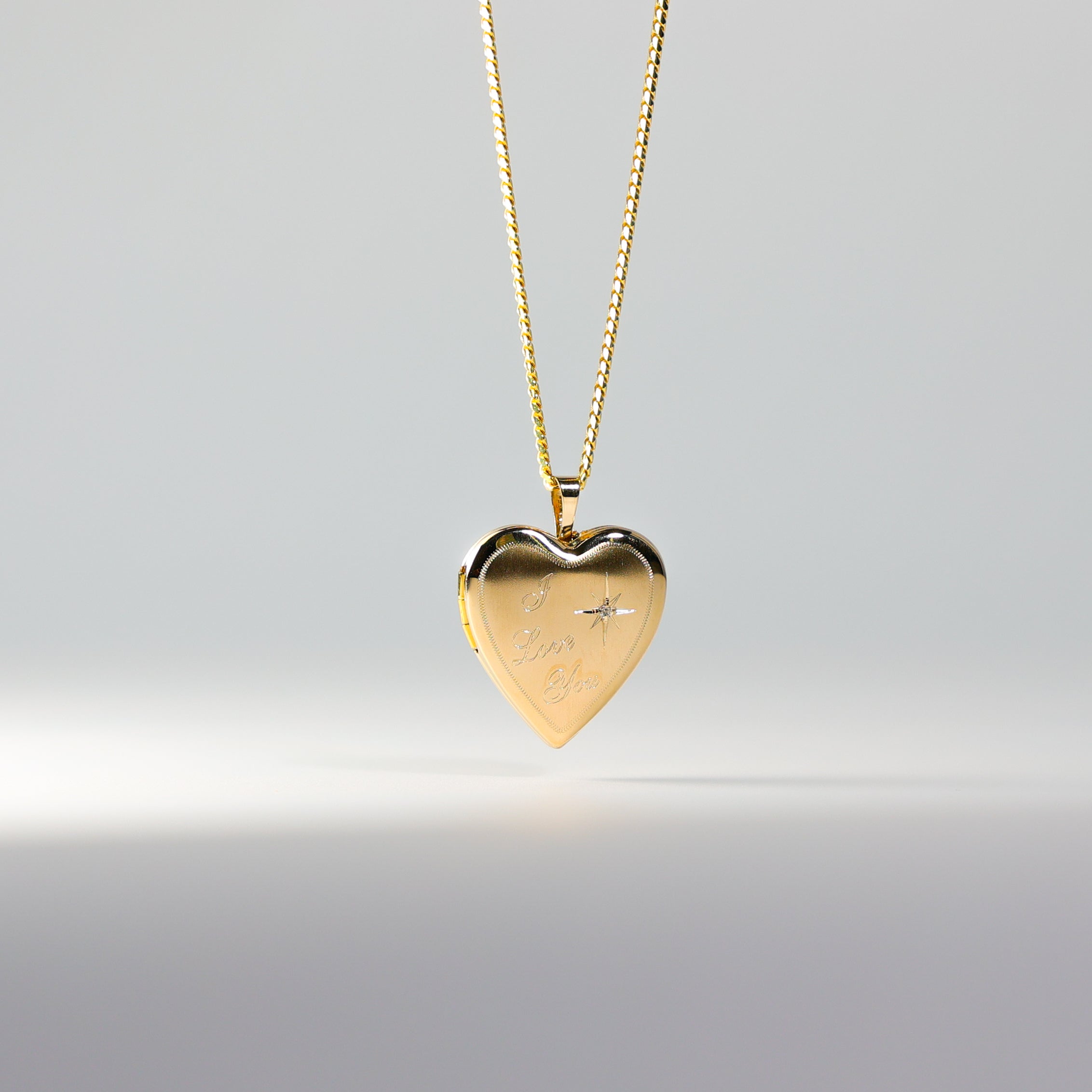 Gold Heart Locket Pendant Model-2029 - Charlie & Co. Jewelry