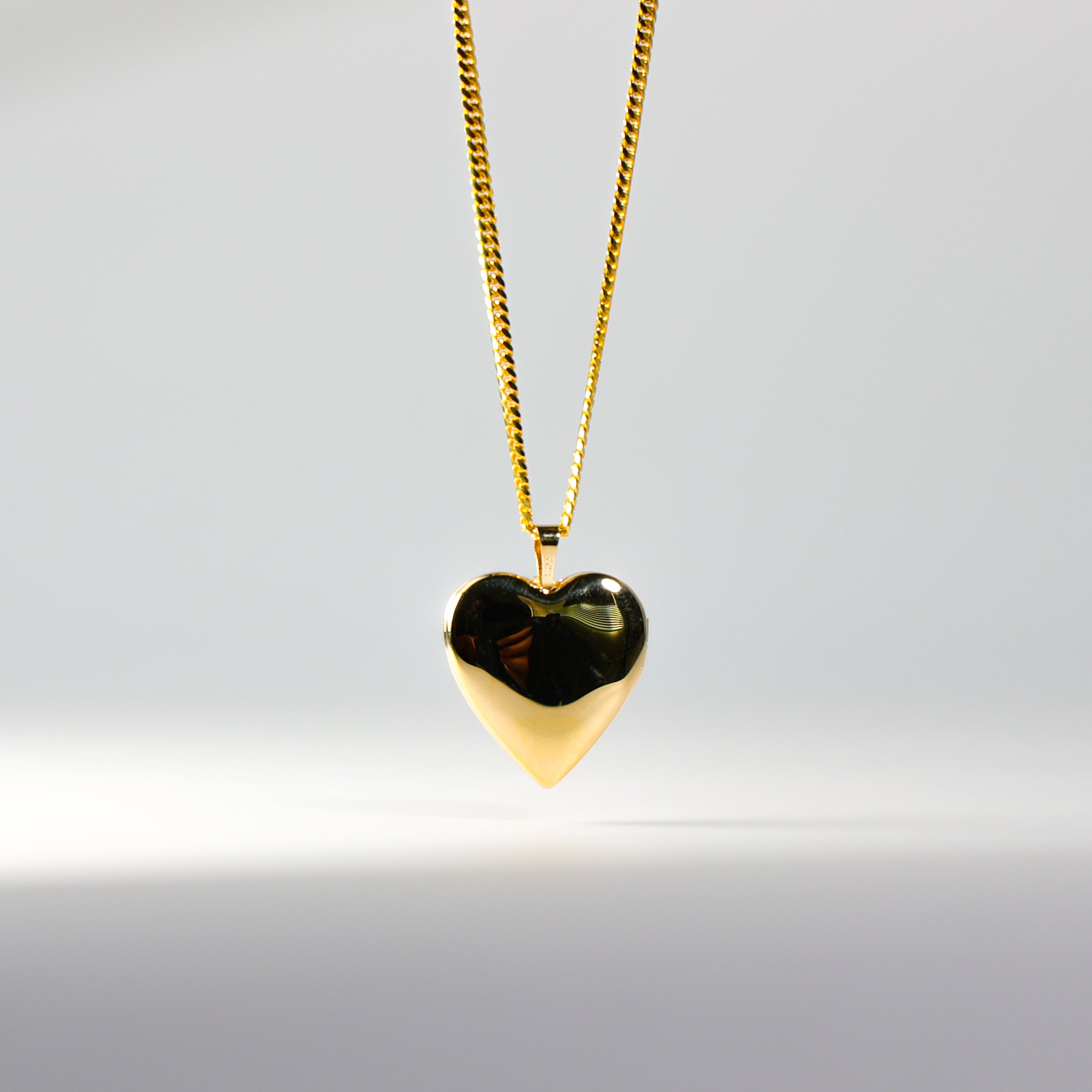 Gold Heart Locket Pendant Model-2029 - Charlie & Co. Jewelry