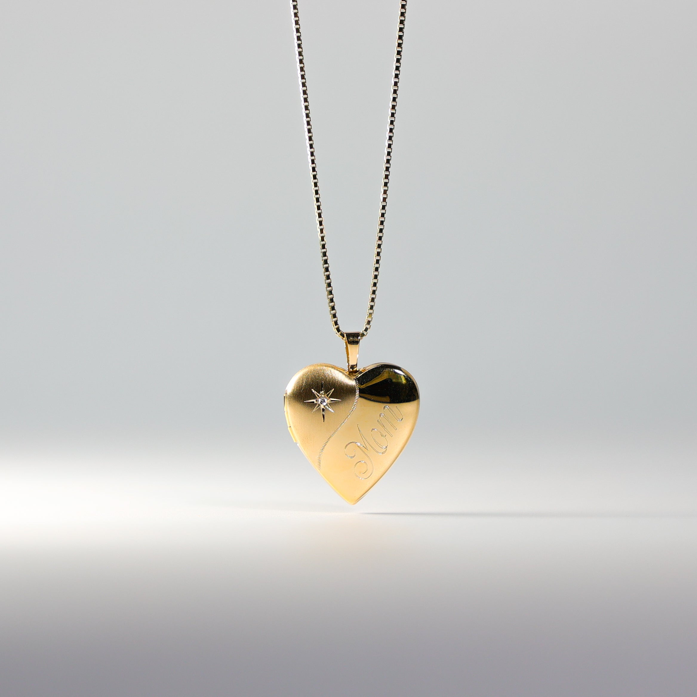 Gold Heart Locket Pendant Model-2028 - Charlie & Co. Jewelry