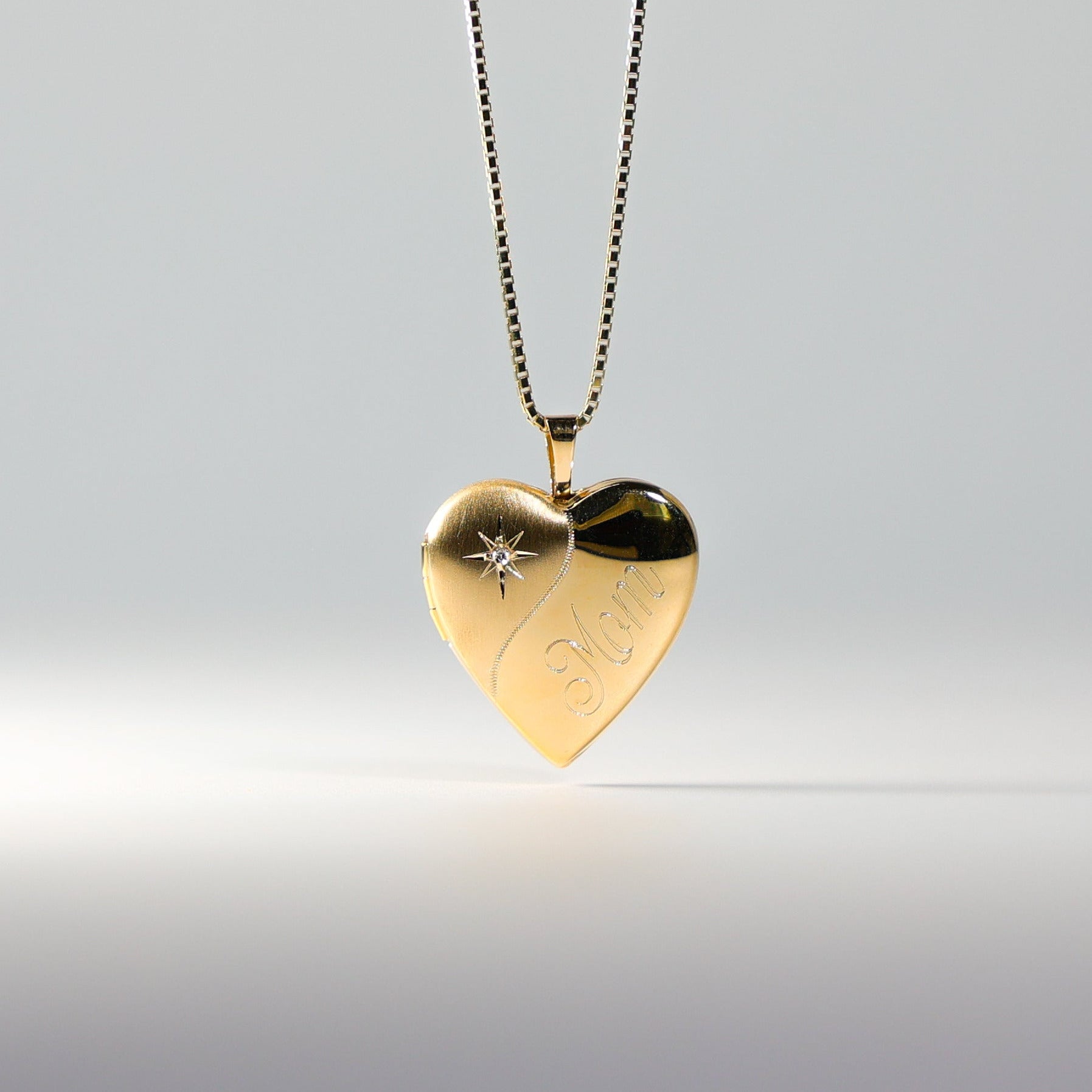 Gold Heart Locket Pendant Model-2028 - Charlie & Co. Jewelry