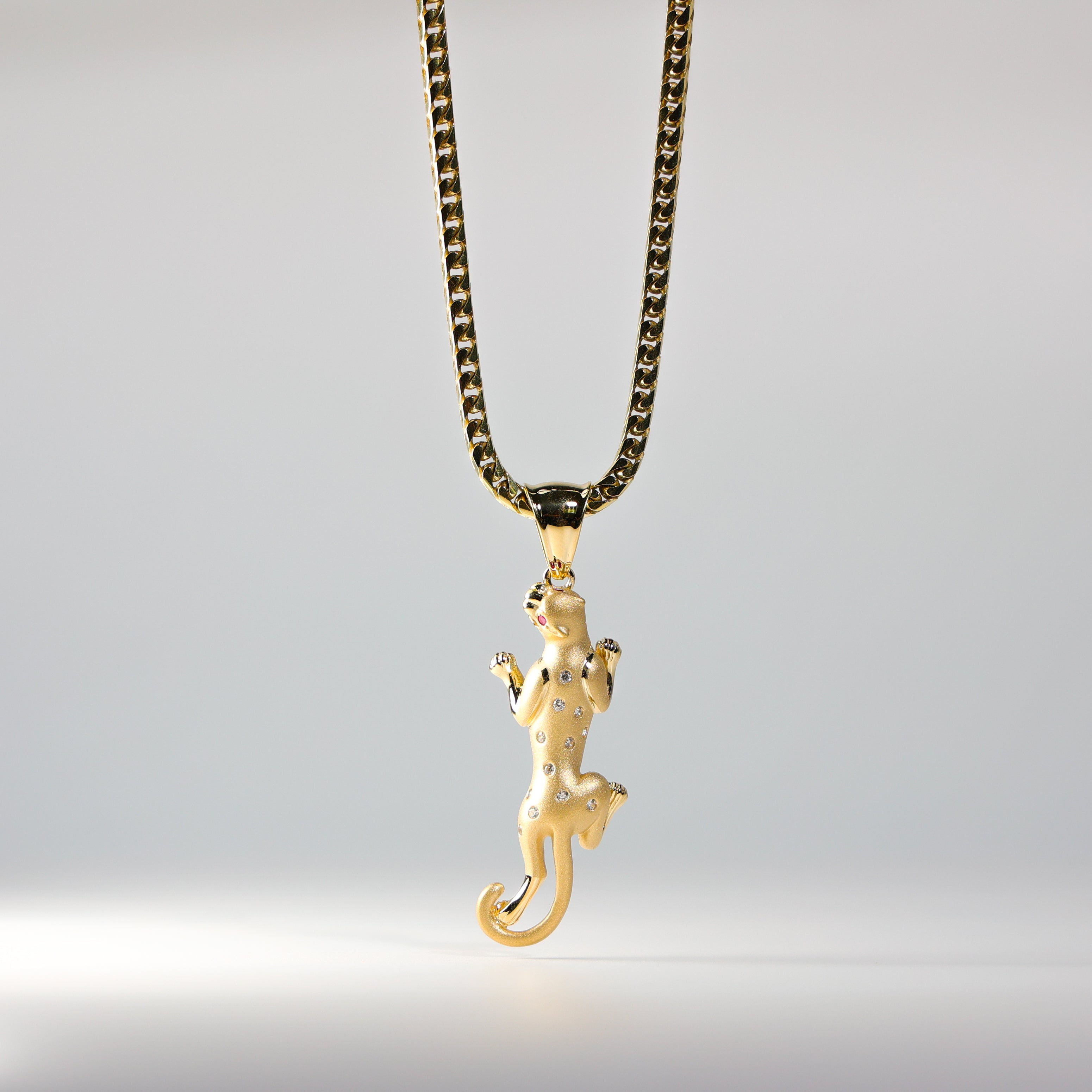 Gold Puma Pendant Model-1530 - Charlie & Co. Jewelry