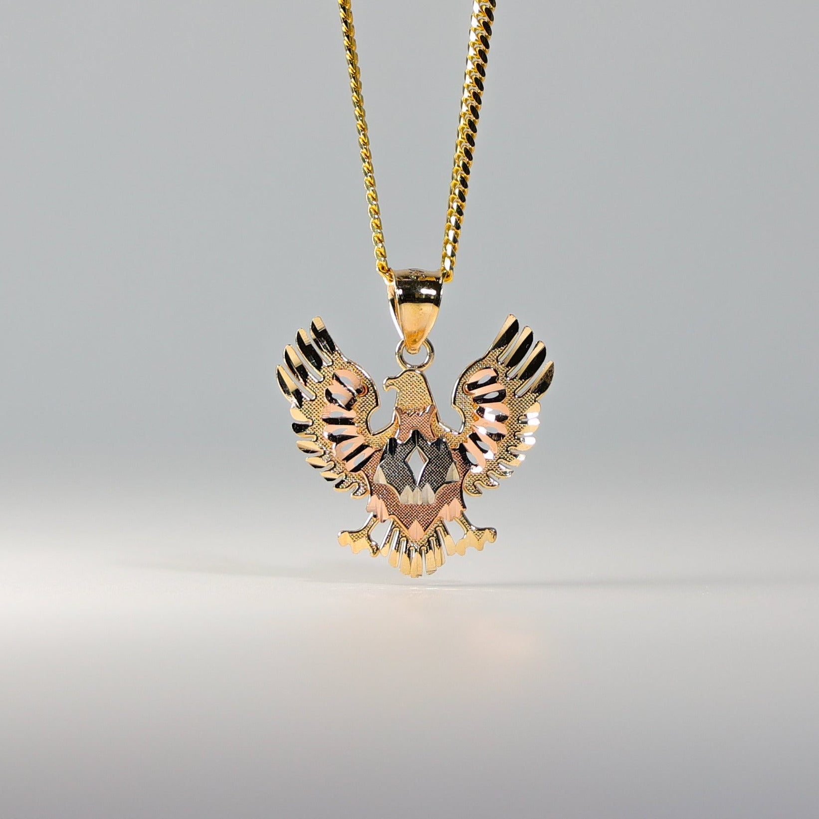 Gold Eagle Pendant Model-1604 - Charlie & Co. Jewelry