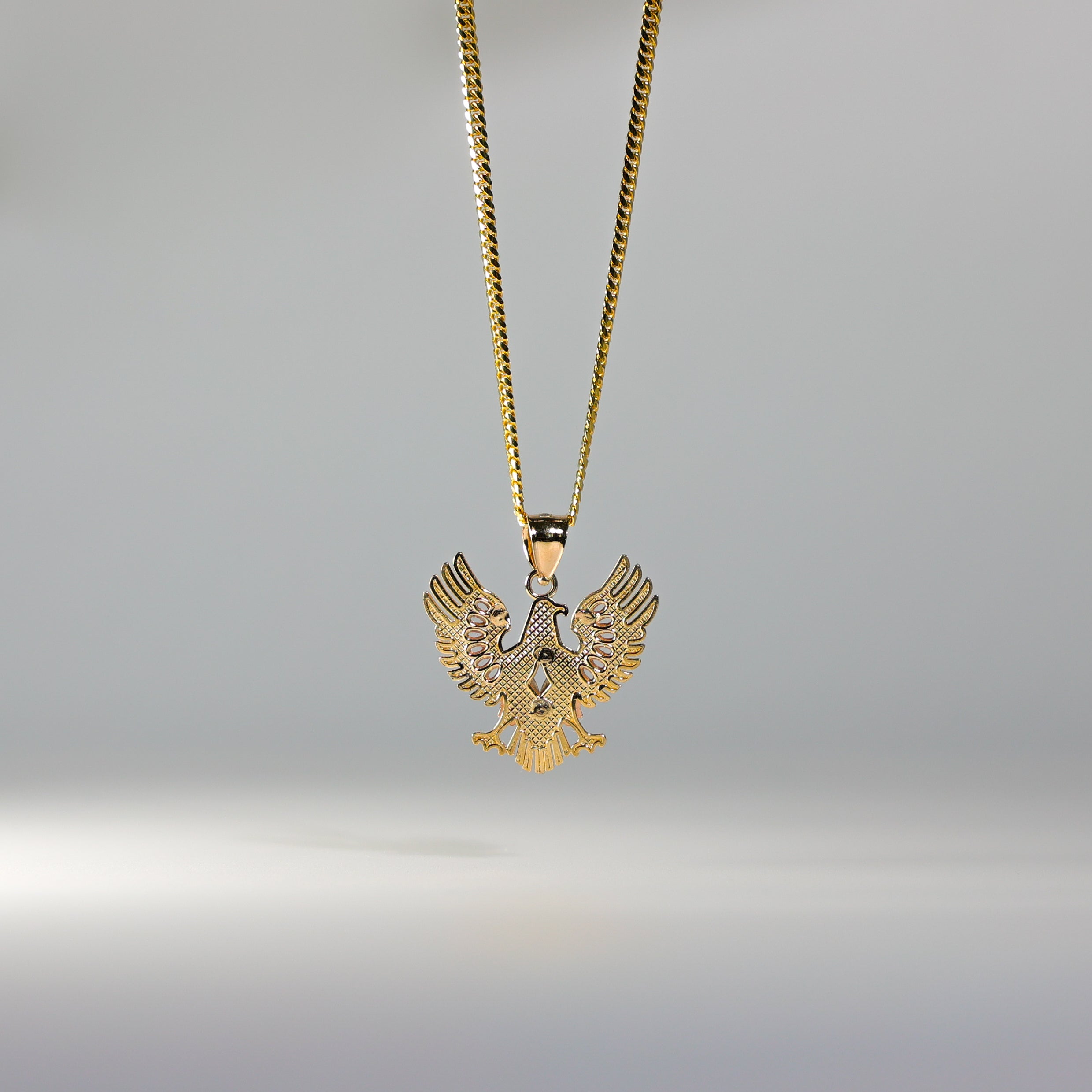 Gold Eagle Pendant Model-1604 - Charlie & Co. Jewelry