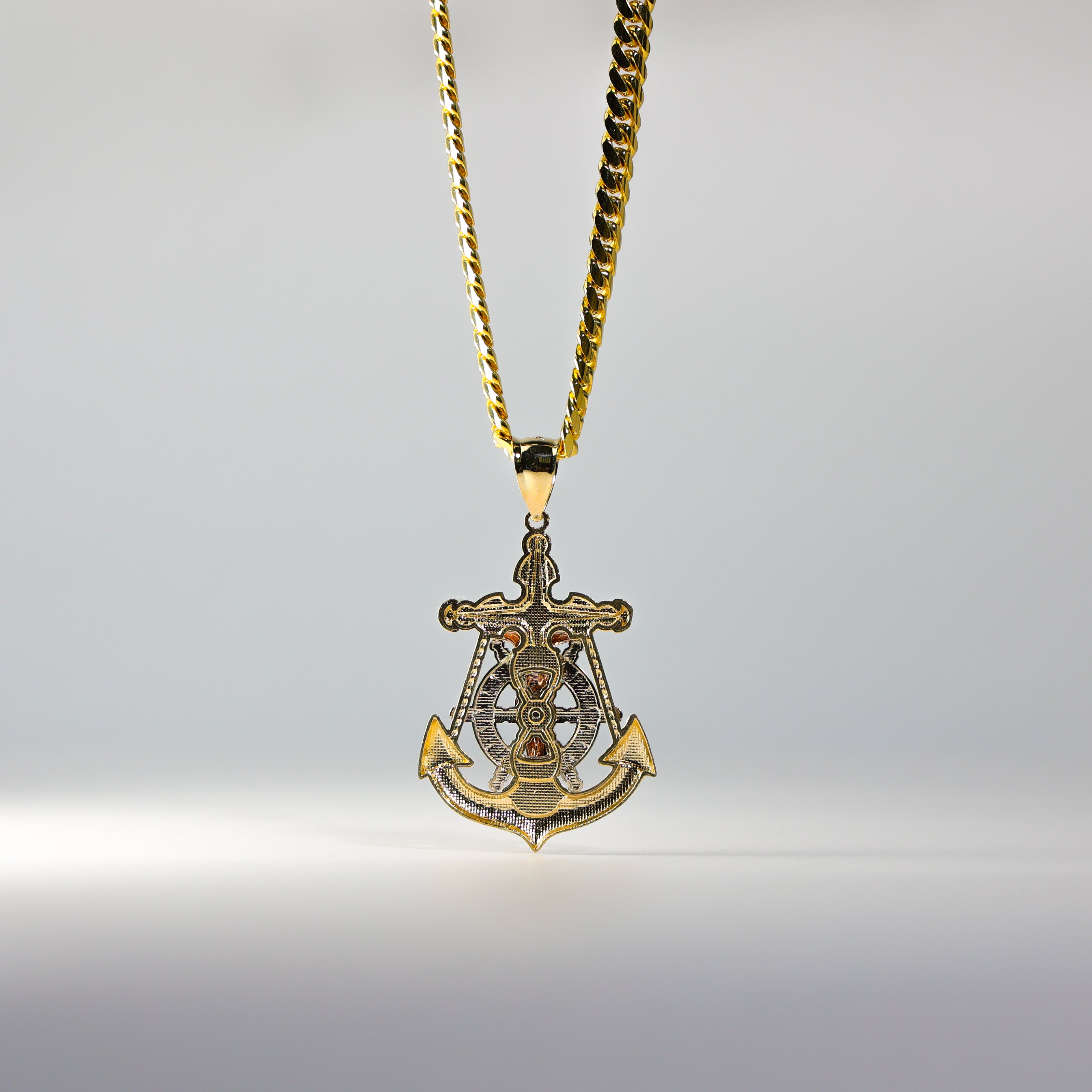 Gold Mariner Religious Crucifix Pendant Model-1207 - Charlie & Co. Jewelry