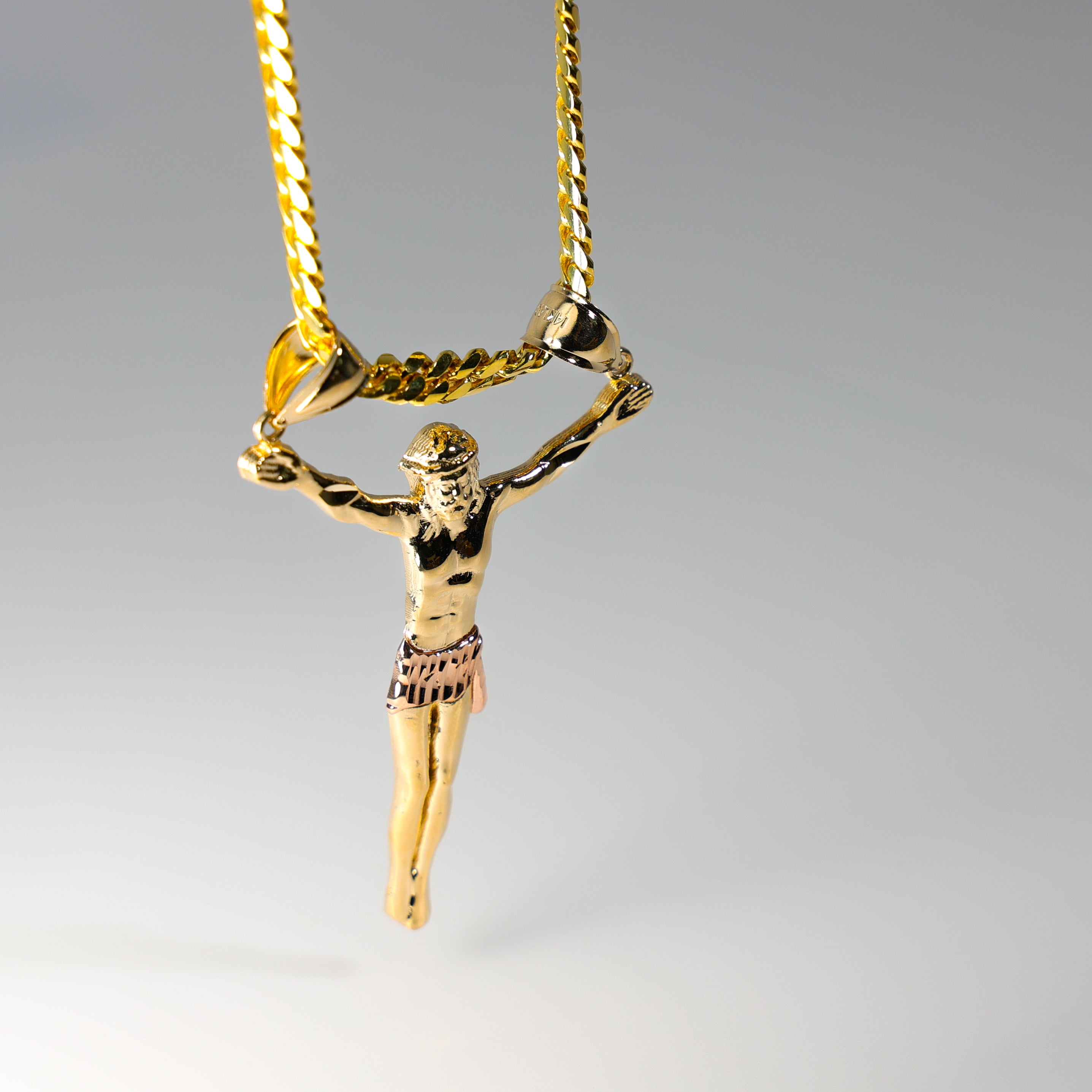 Gold Jesus Christ Body Pendant Model-0085 - Charlie & Co. Jewelry