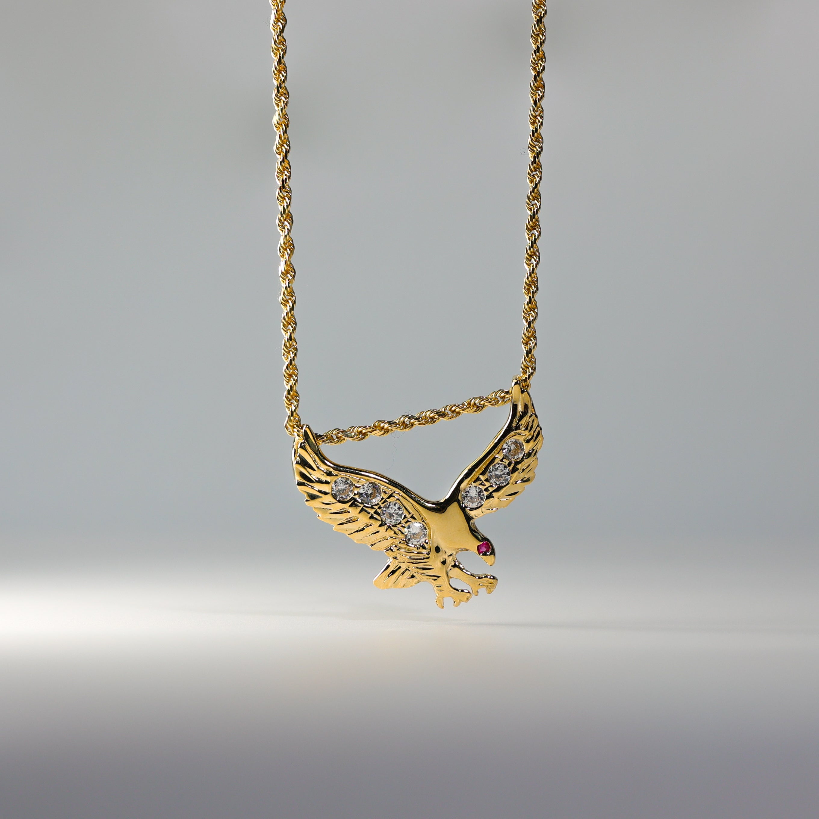 Gold Eagle Pendant Model-1599 - Charlie & Co. Jewelry