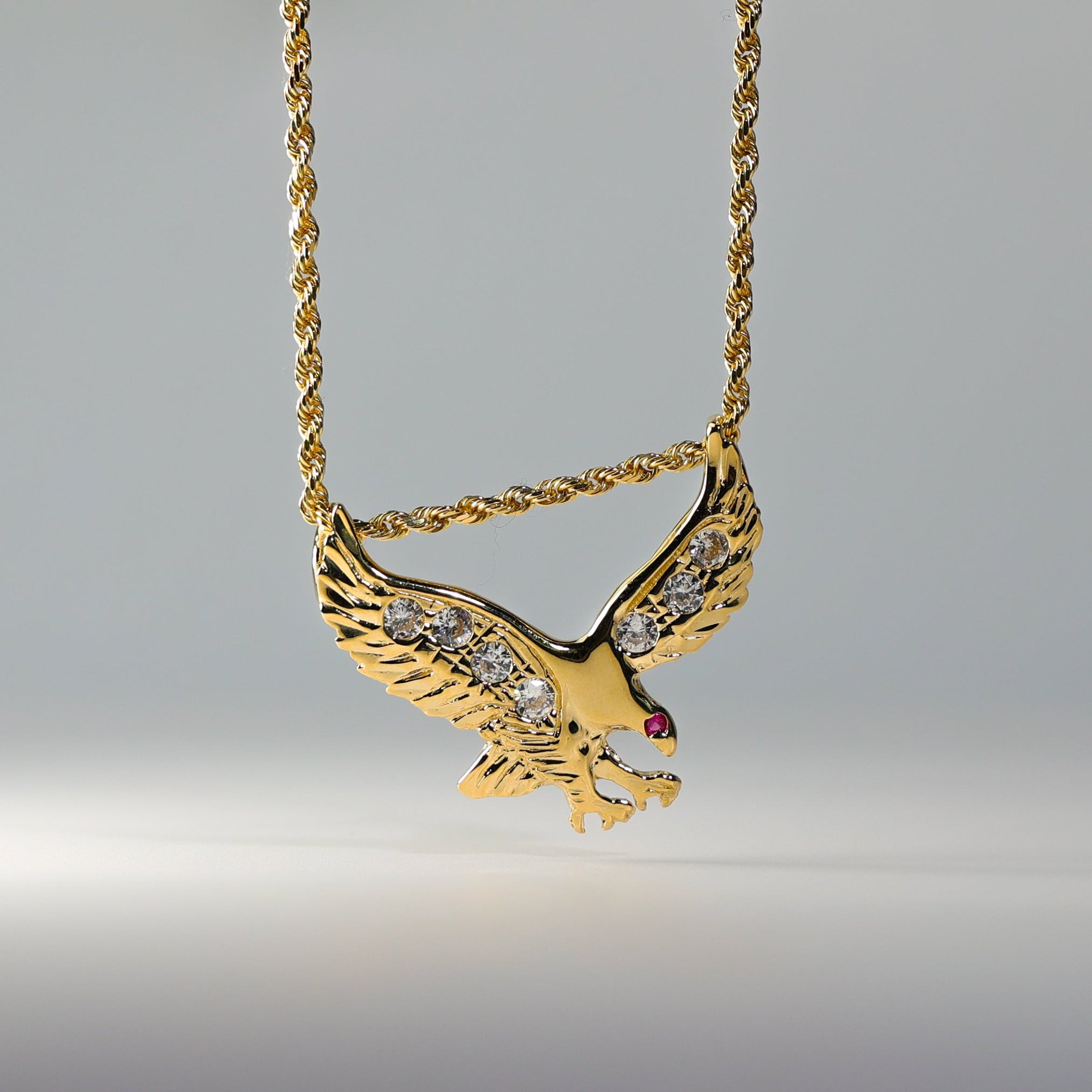 Gold Eagle Pendant Model-1599 - Charlie & Co. Jewelry