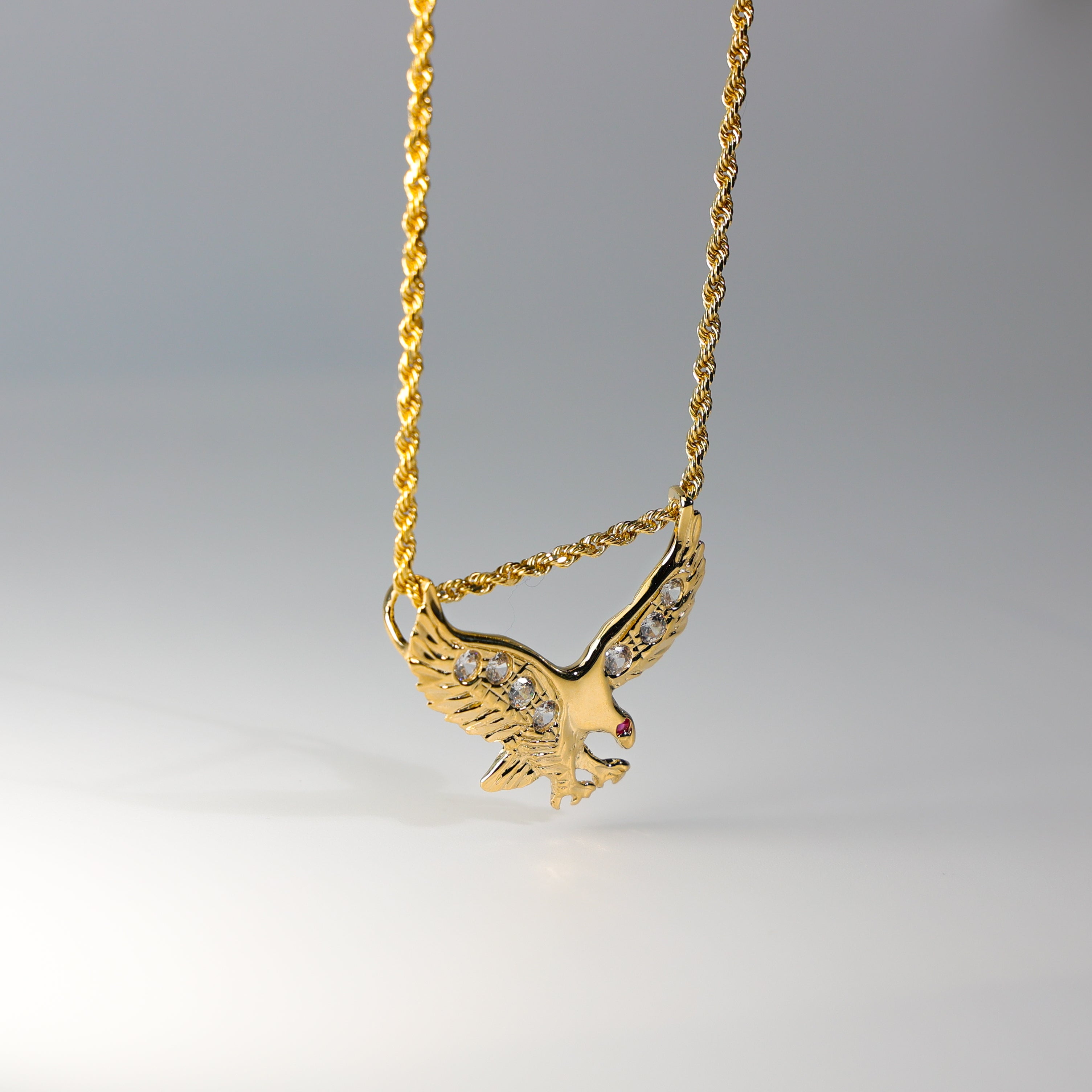 Gold Eagle Pendant Model-1599 - Charlie & Co. Jewelry