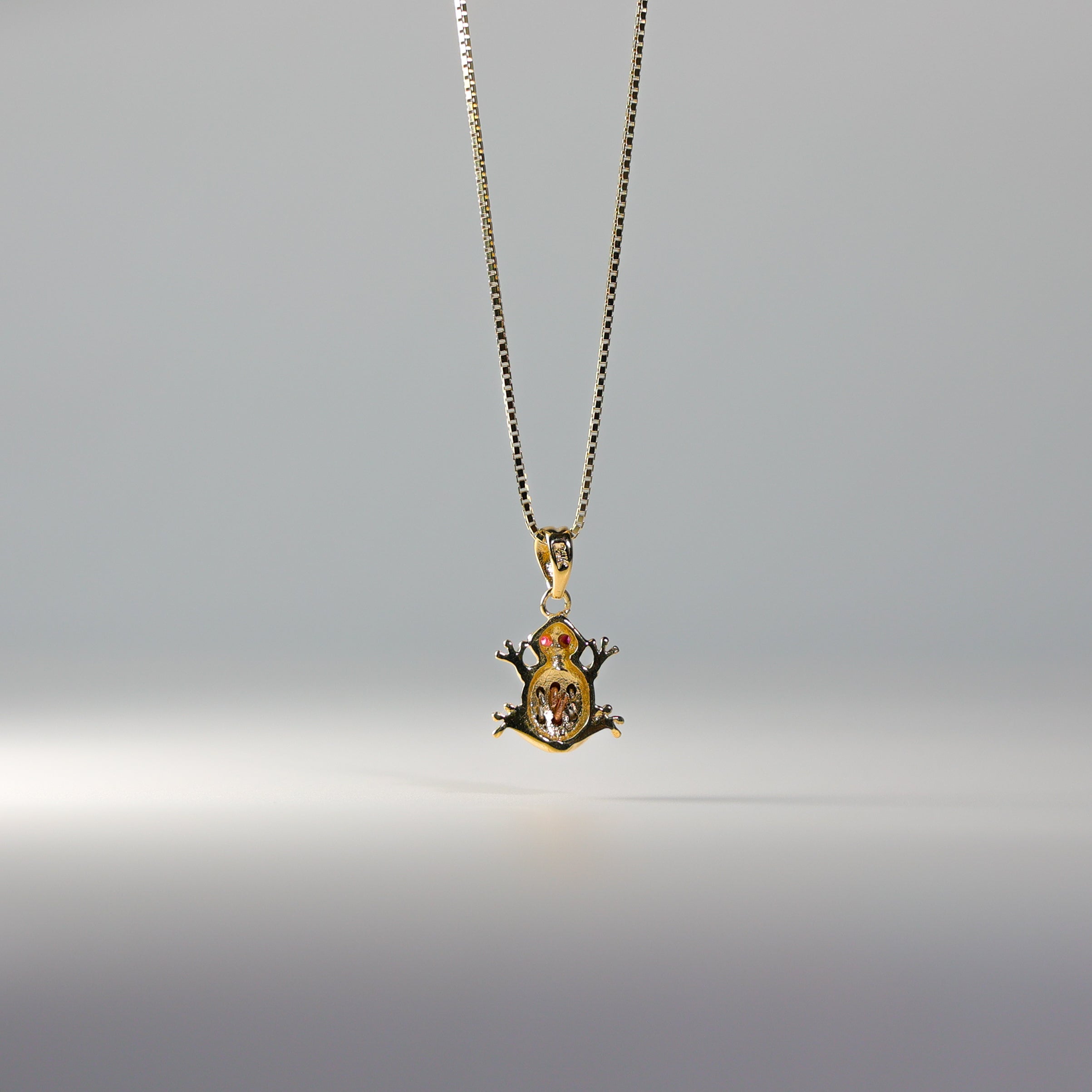 Yellow Gold Frog Pendant Model-1548 - Charlie & Co. Jewelry