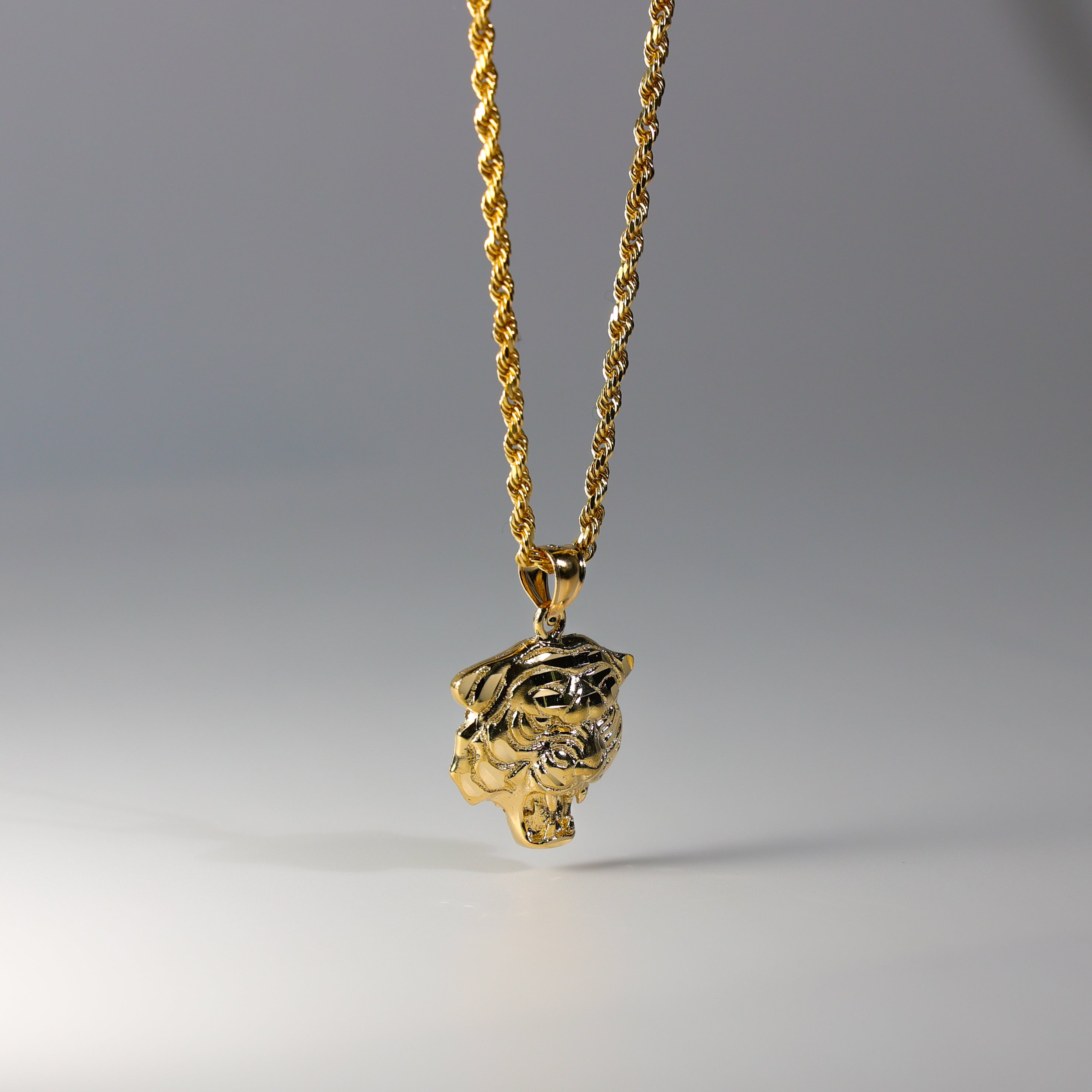Gold Tiger Pendant Model-1617 - Charlie & Co. Jewelry