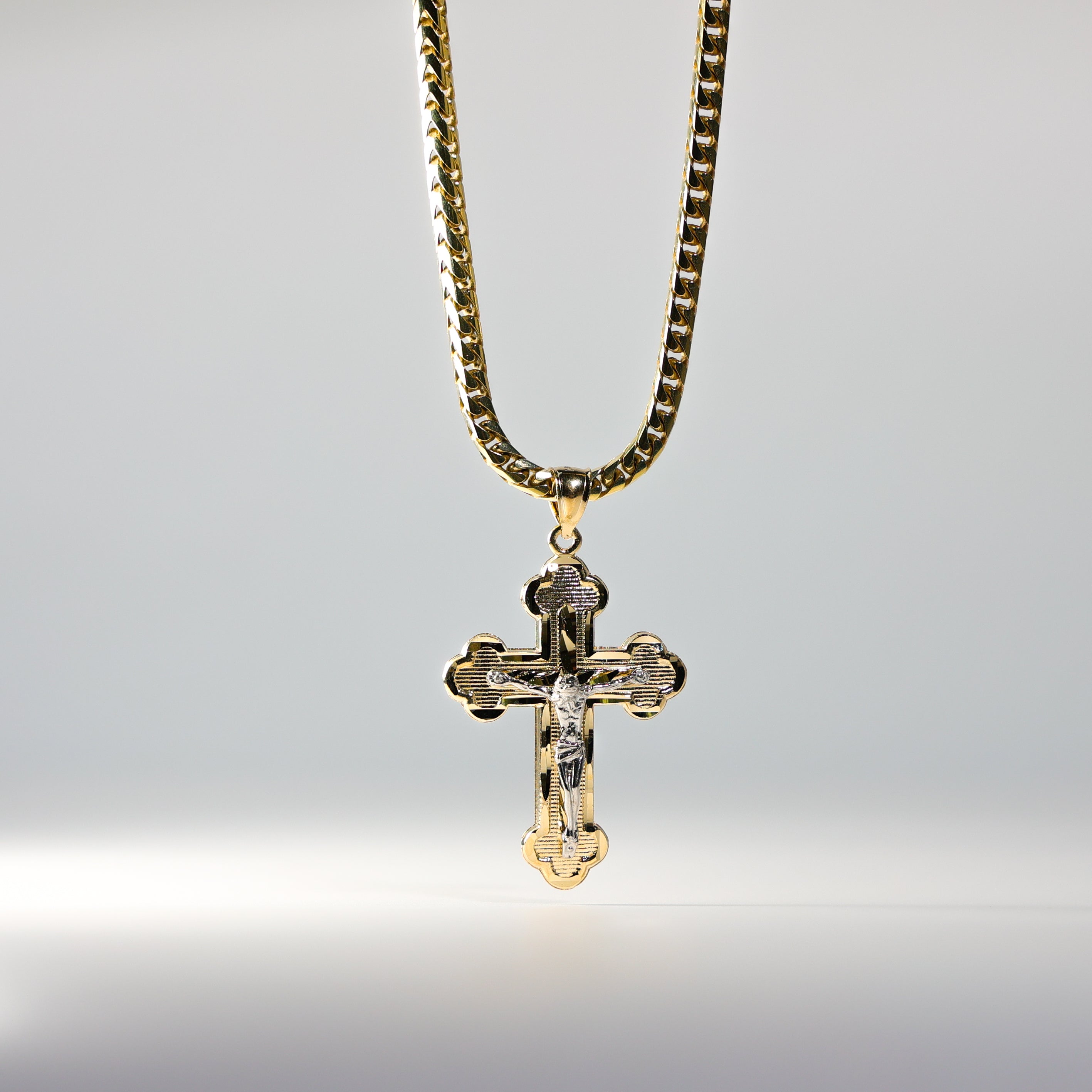 Gold Crucifix Cross Pendant Model-2185 - Charlie & Co. Jewelry