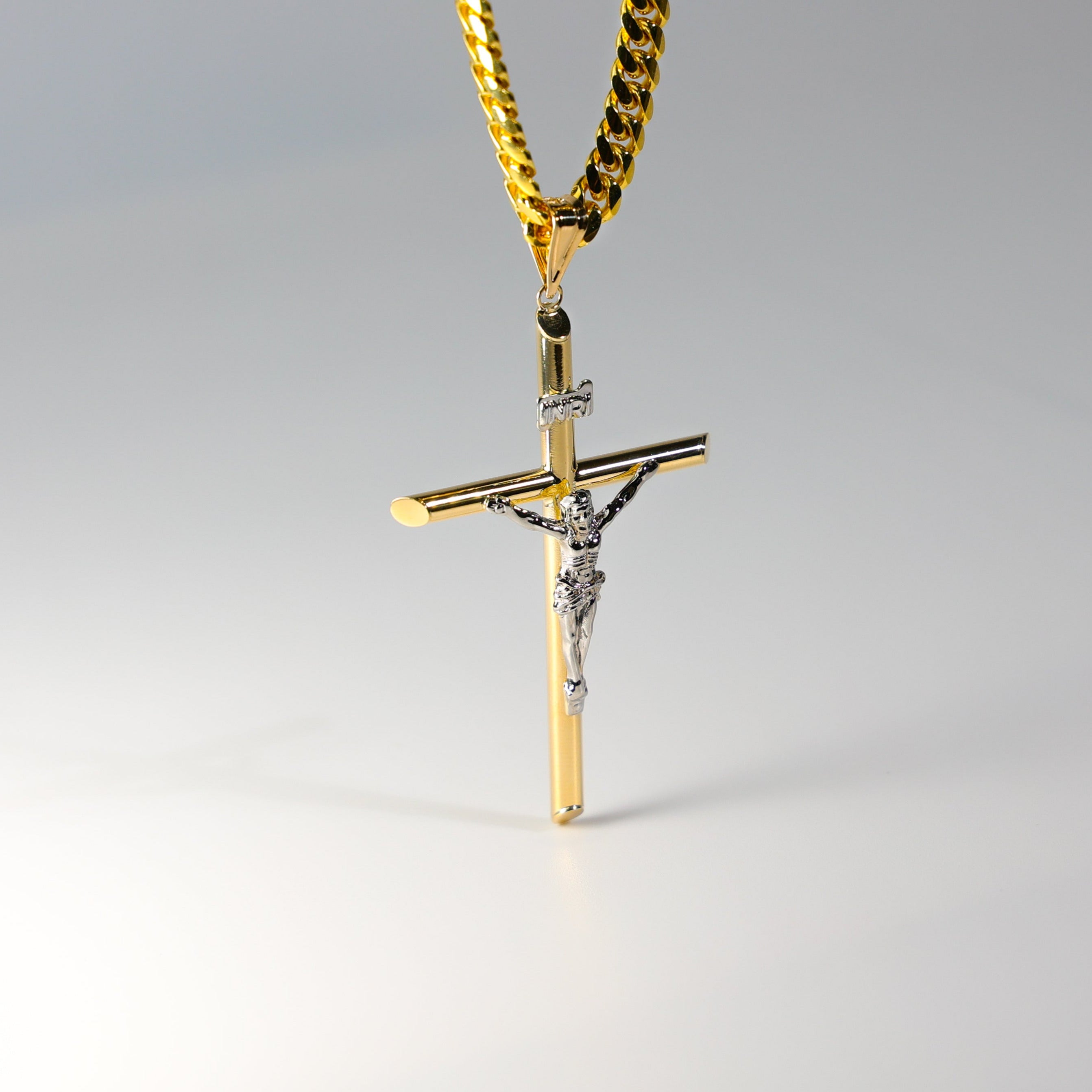 Gold Crucifix Cross Pendant Model-0847 - Charlie & Co. Jewelry