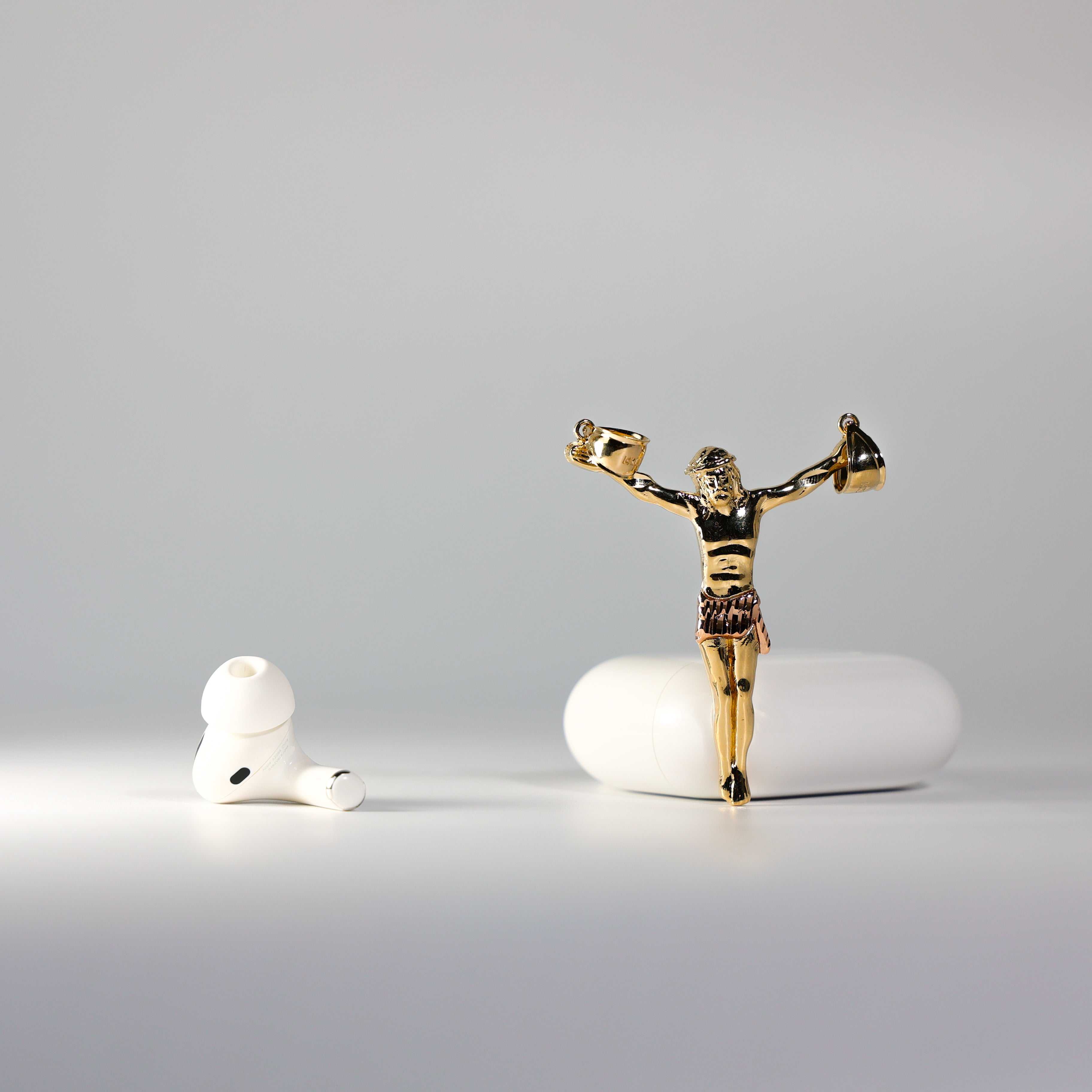 Gold Jesus Christ Body Pendant Model-0085 - Charlie & Co. Jewelry