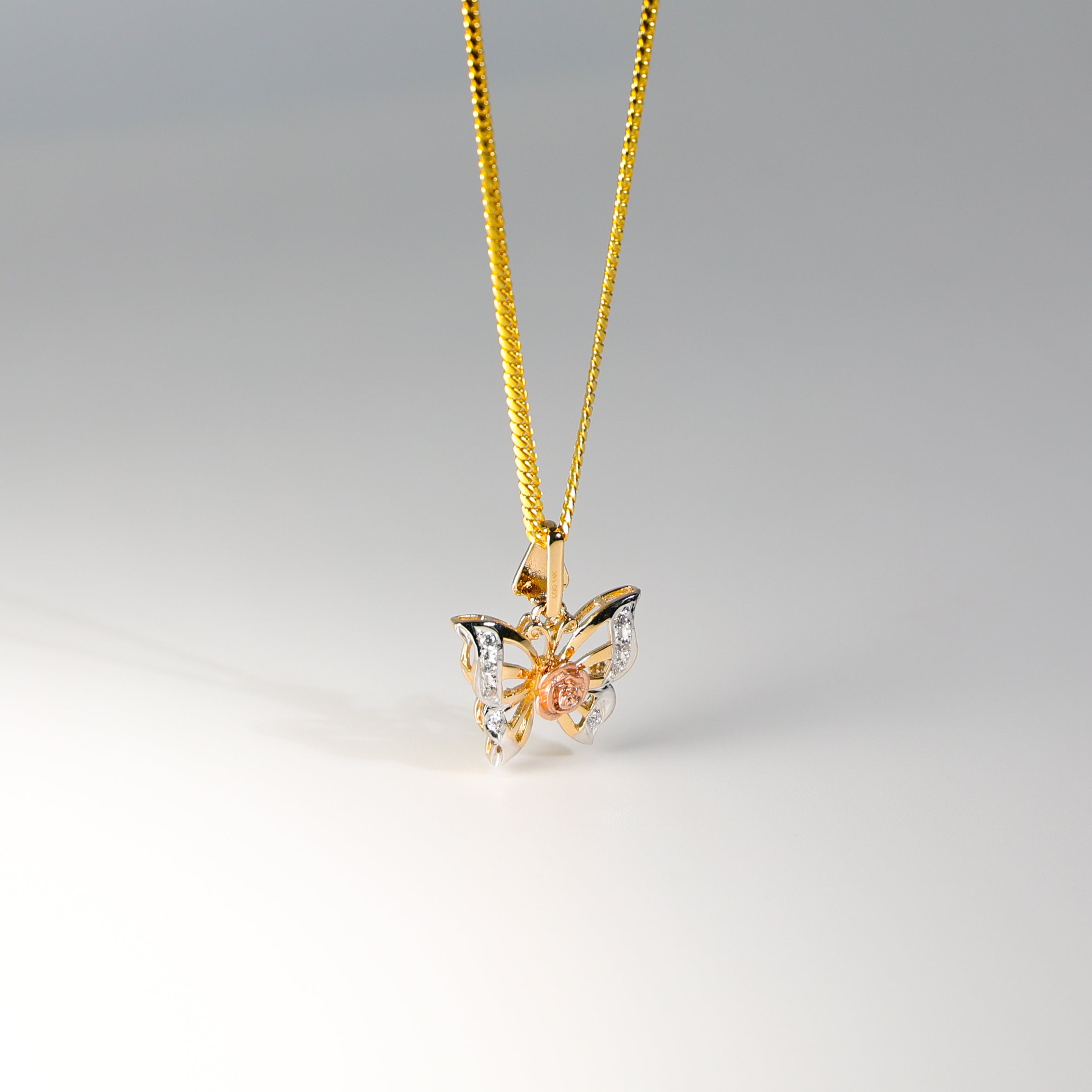 Gold Butterfly Pendant Model-1556 - Charlie & Co. Jewelry