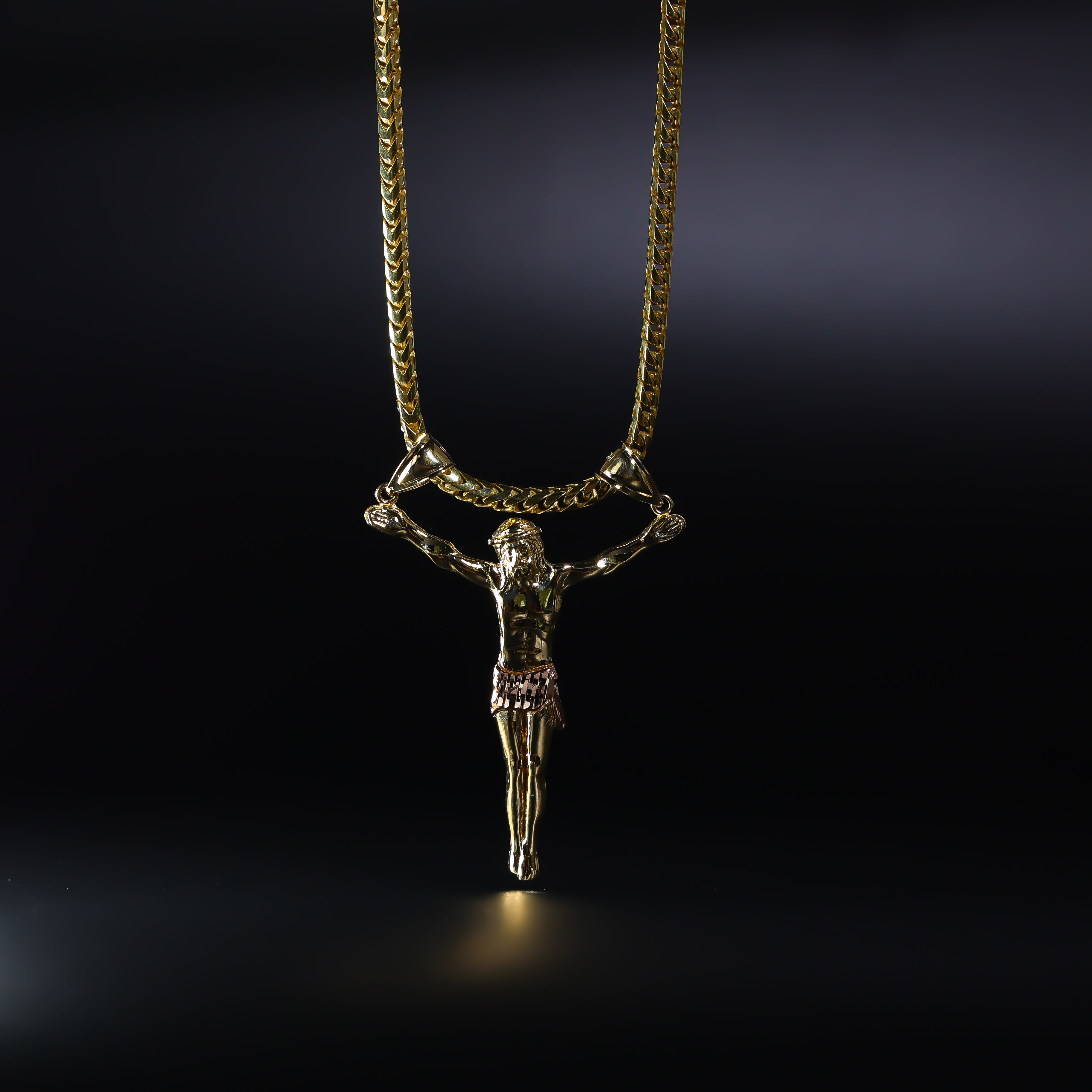 Gold Jesus Christ Body Pendant Model-0085 - Charlie & Co. Jewelry