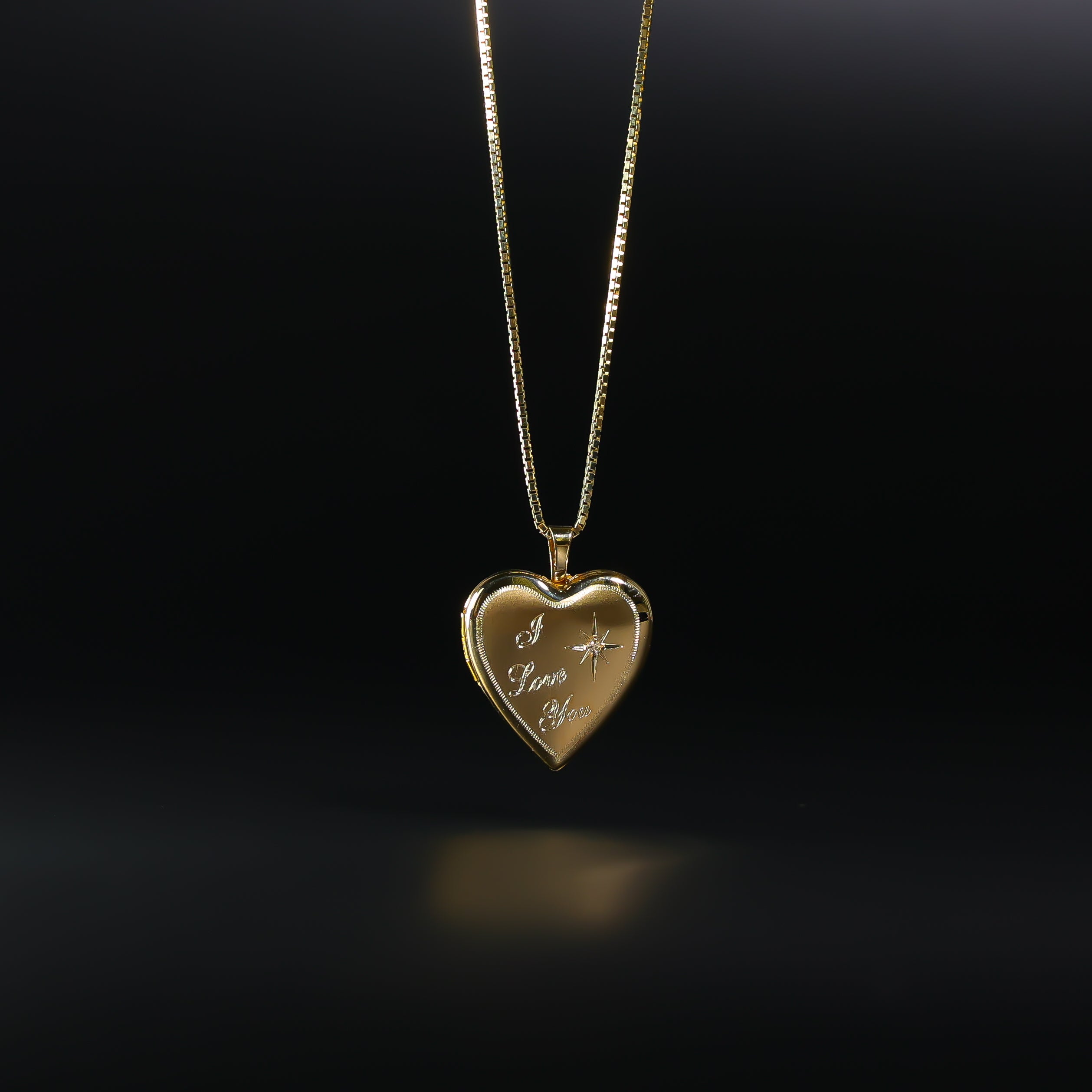 Gold Heart Locket Pendant Model-2029 - Charlie & Co. Jewelry