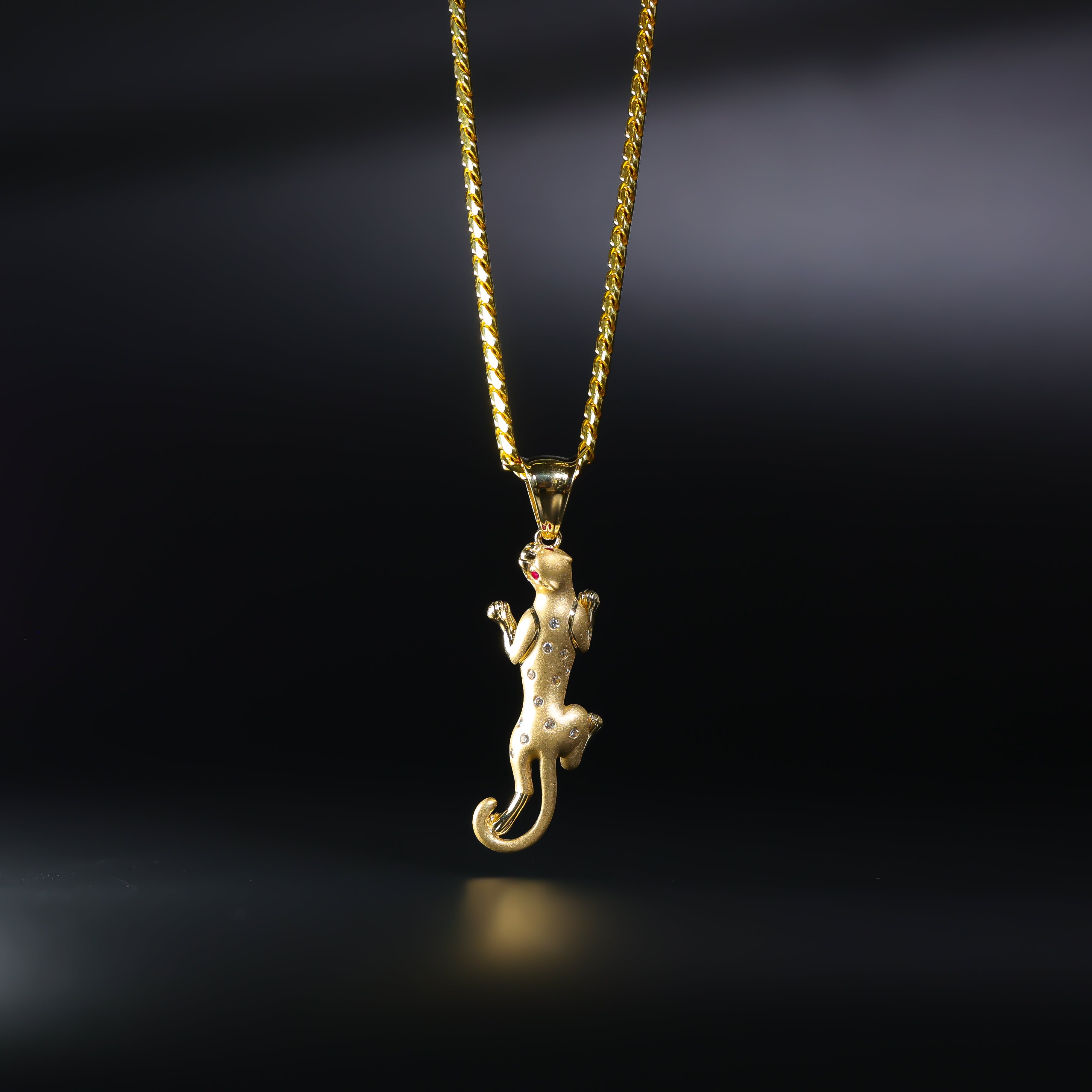 Gold Puma Pendant Model-1530 - Charlie & Co. Jewelry