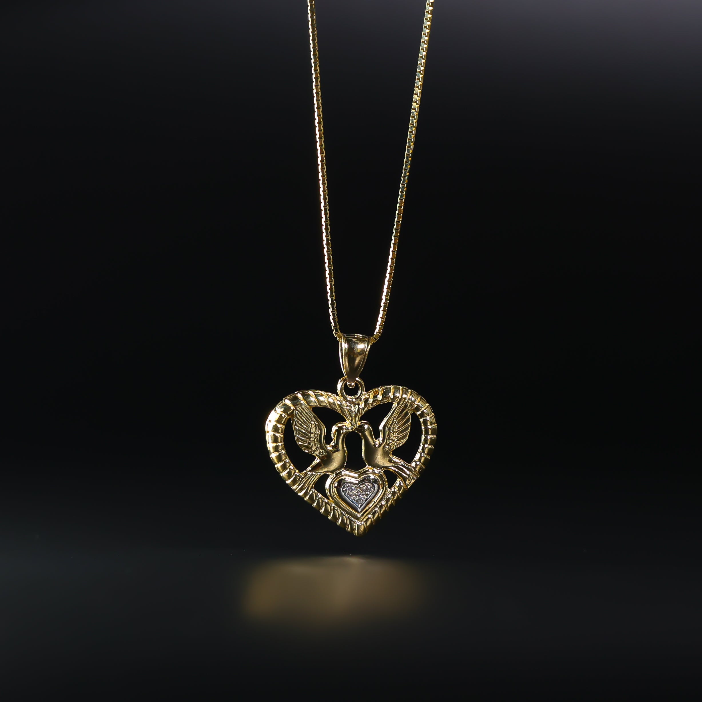 Gold Holy Spirit Dove Pendant Model-1499 - Charlie & Co. Jewelry