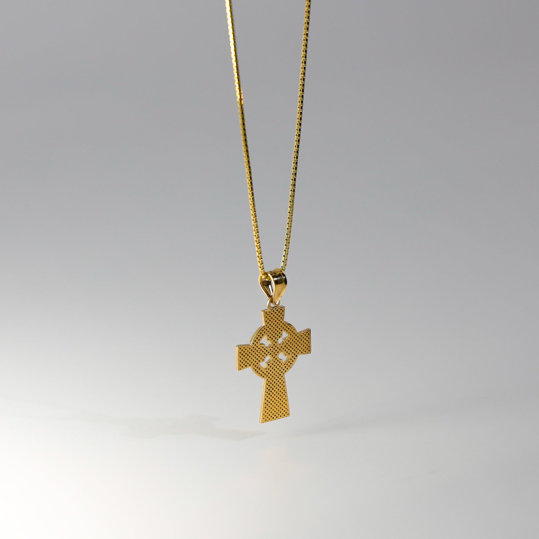 Gold Celtic Cross Pendant Model-122 - Charlie & Co. Jewelry