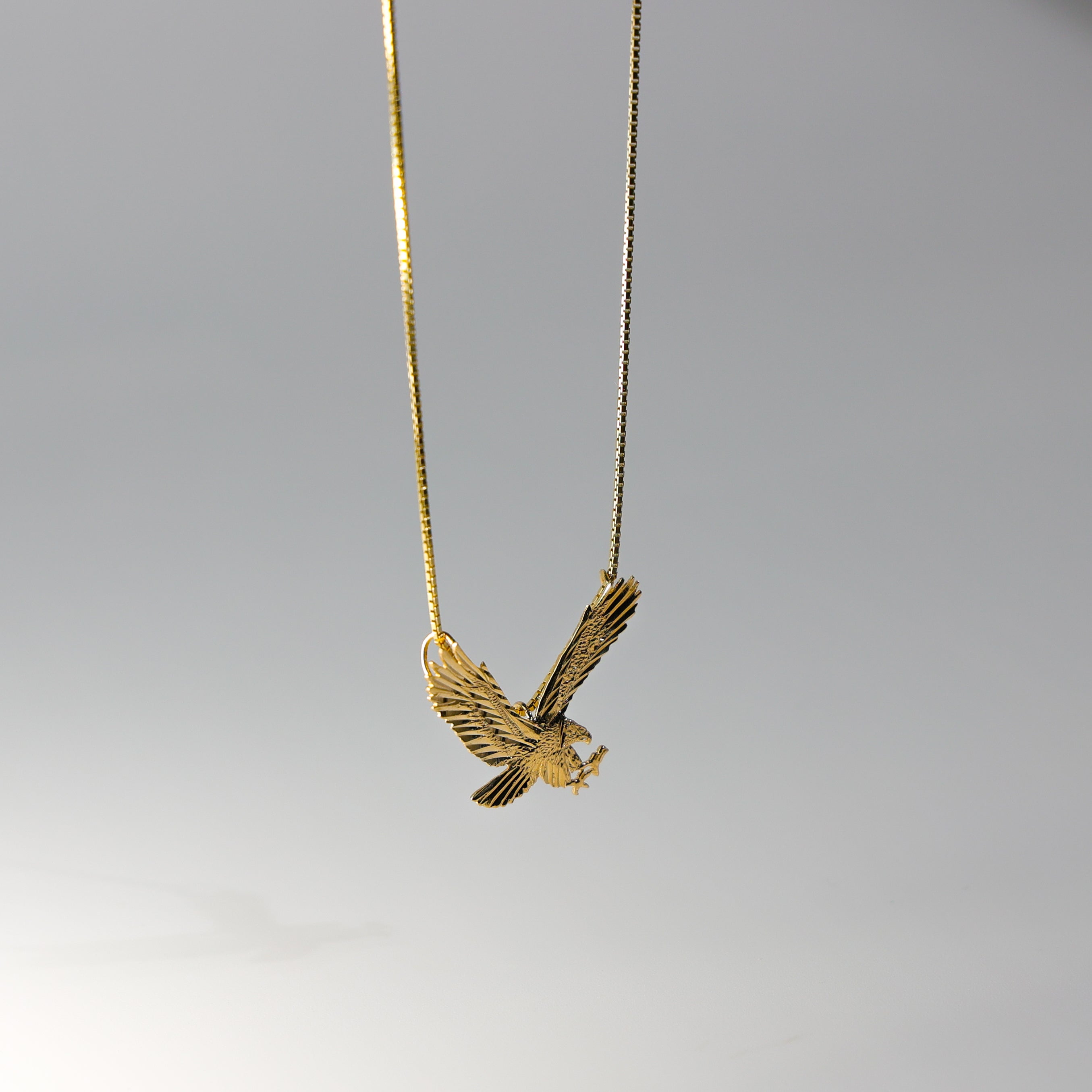 Gold Eagle Pendant Model-1594 - Charlie & Co. Jewelry