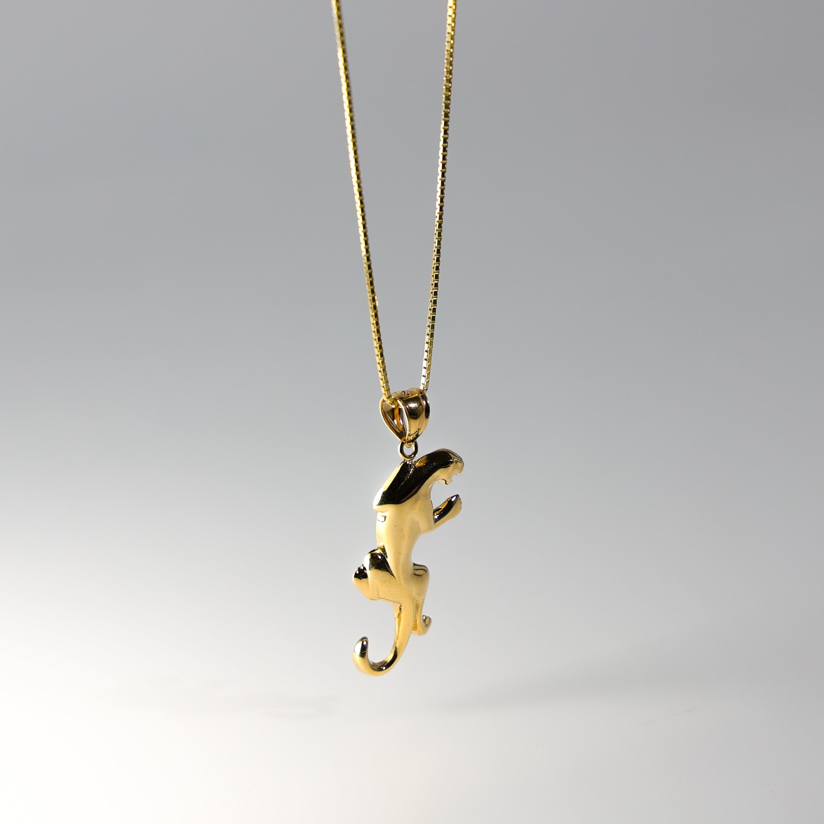 Gold Puma Pendant Model-1618 - Charlie & Co. Jewelry
