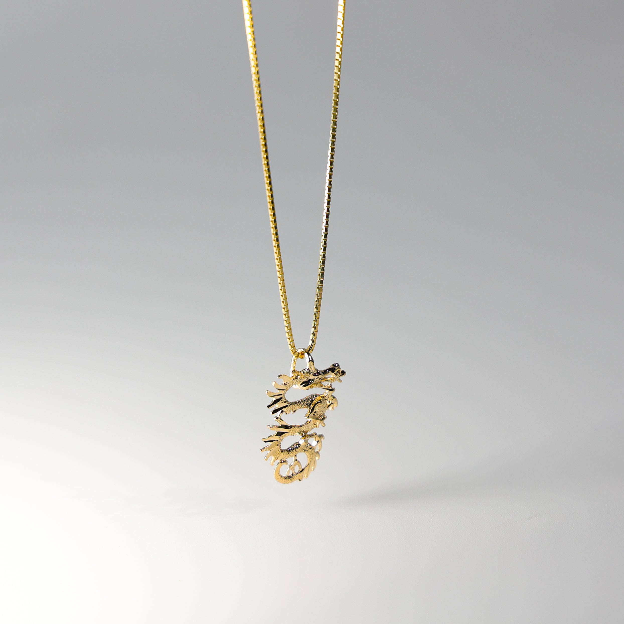 Gold Dragon Pendant Model-1686 - Charlie & Co. Jewelry